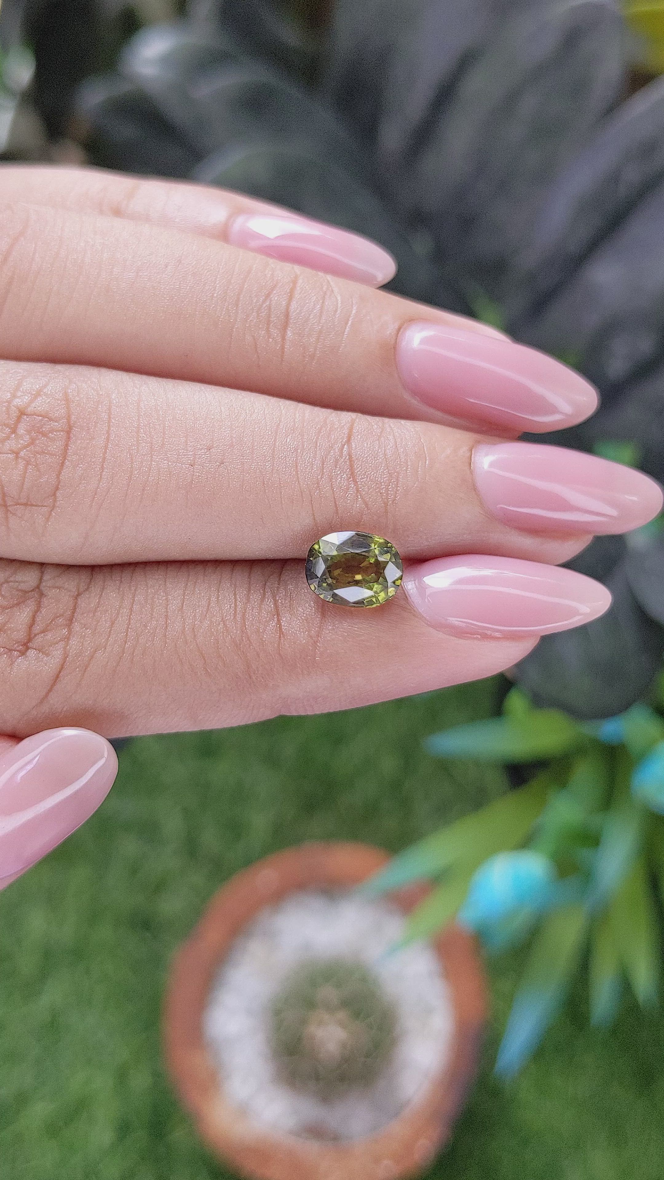 1.96 Ct. Alexandrite from Madagascar Size Video