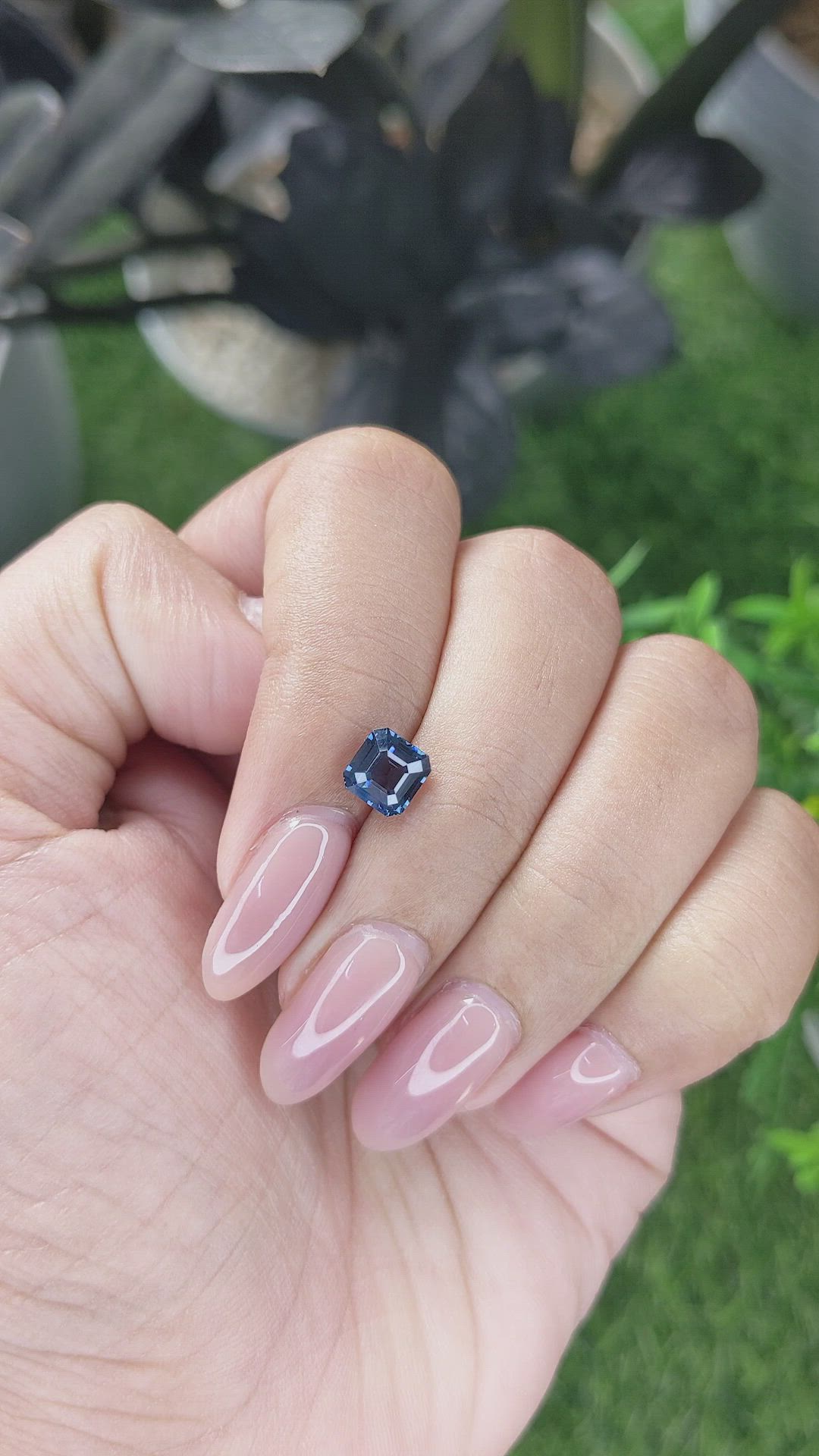 1.47 Ct. Blue Spinel from Ceylon (Sri Lanka) Size Video