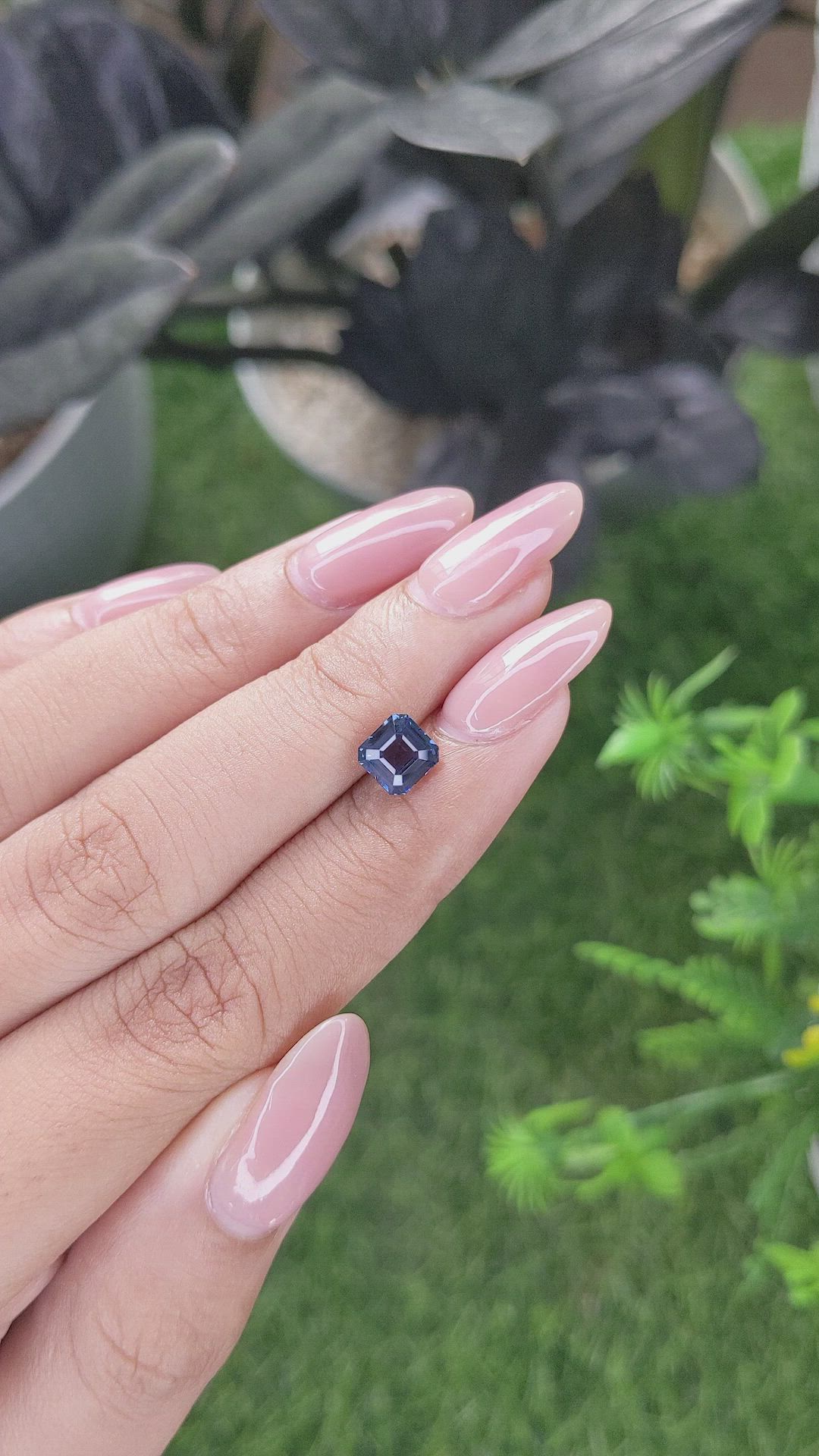 1.47 Ct. Blue Spinel from Ceylon (Sri Lanka) Size Video