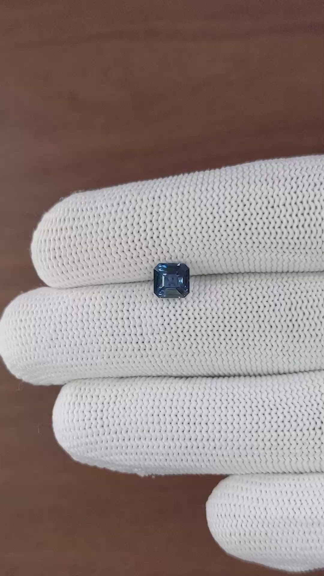 1.47 Ct. Blue Spinel from Ceylon (Sri Lanka) Size Video