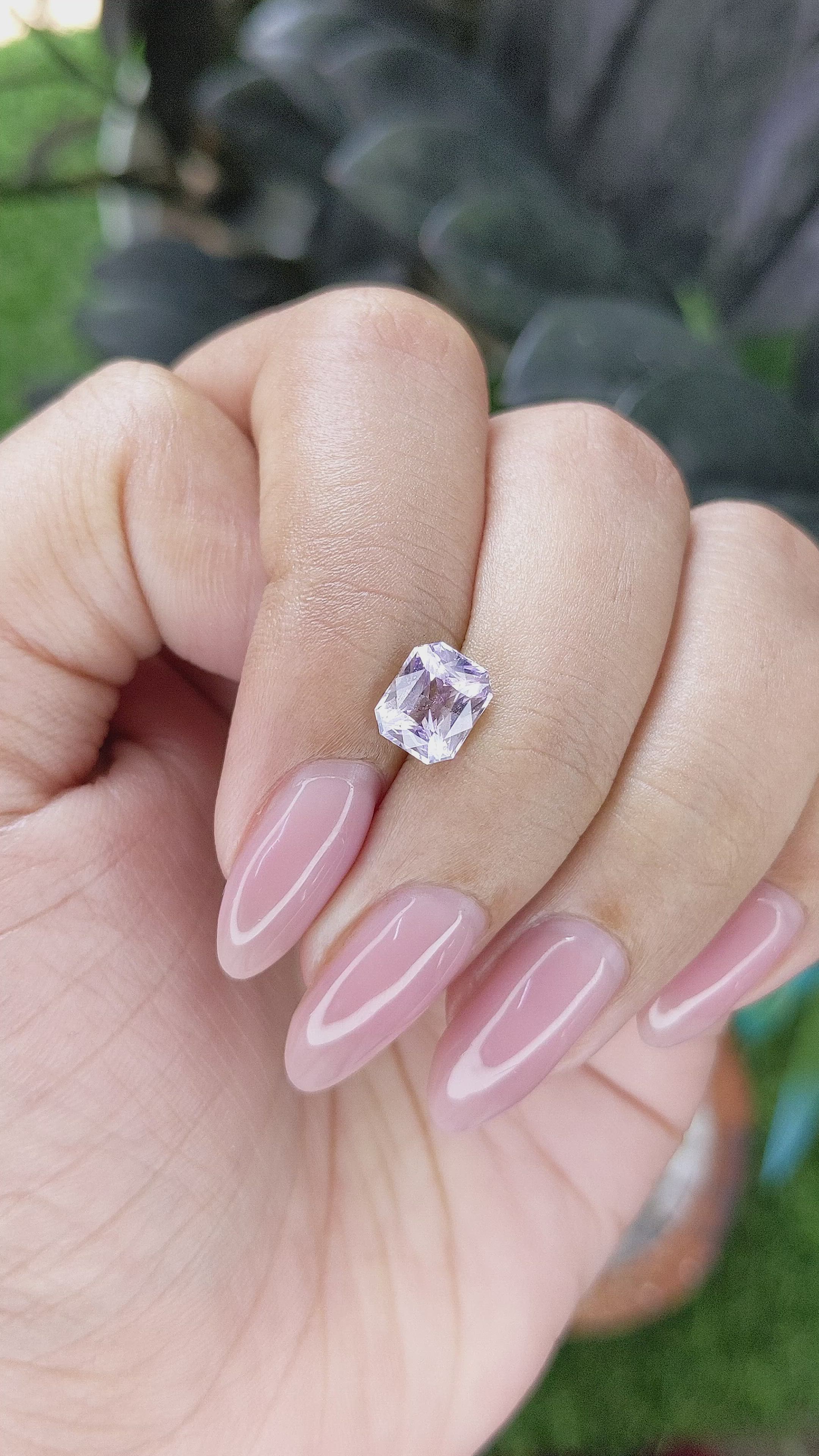 1.52 Ct. Purple Spinel from Ceylon (Sri Lanka) Size Video
