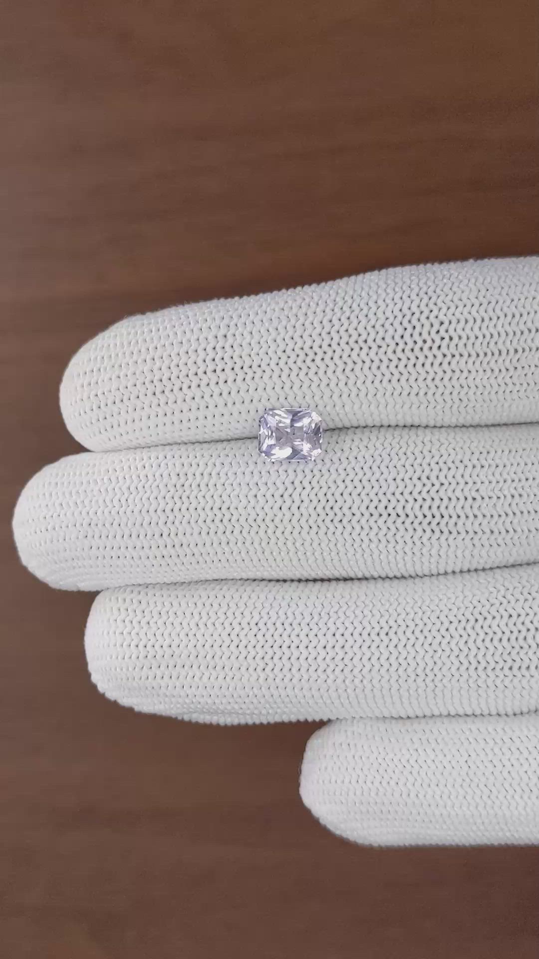 1.52 Ct. Purple Spinel from Ceylon (Sri Lanka) Size Video