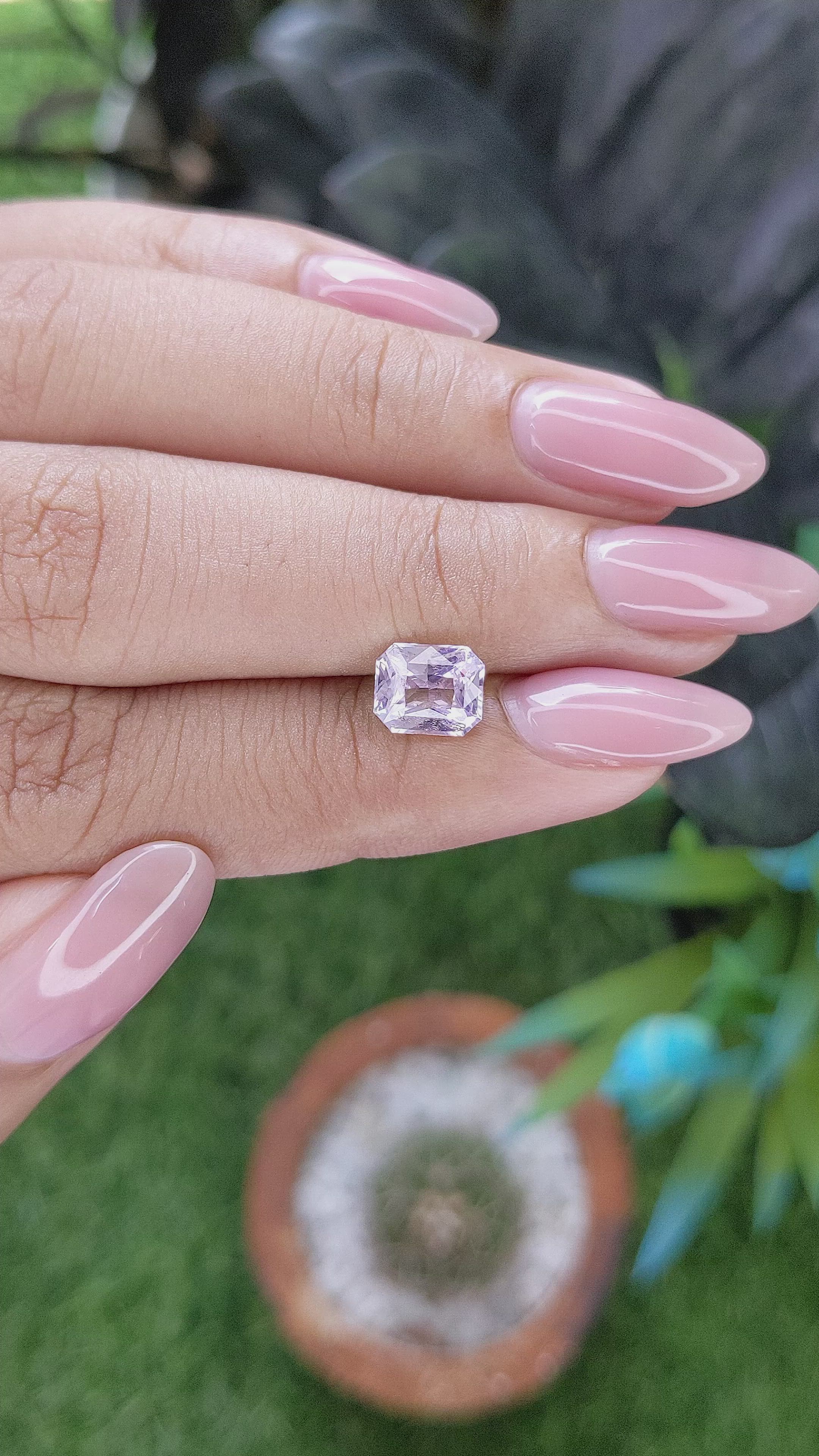 1.52 Ct. Purple Spinel from Ceylon (Sri Lanka) Size Video