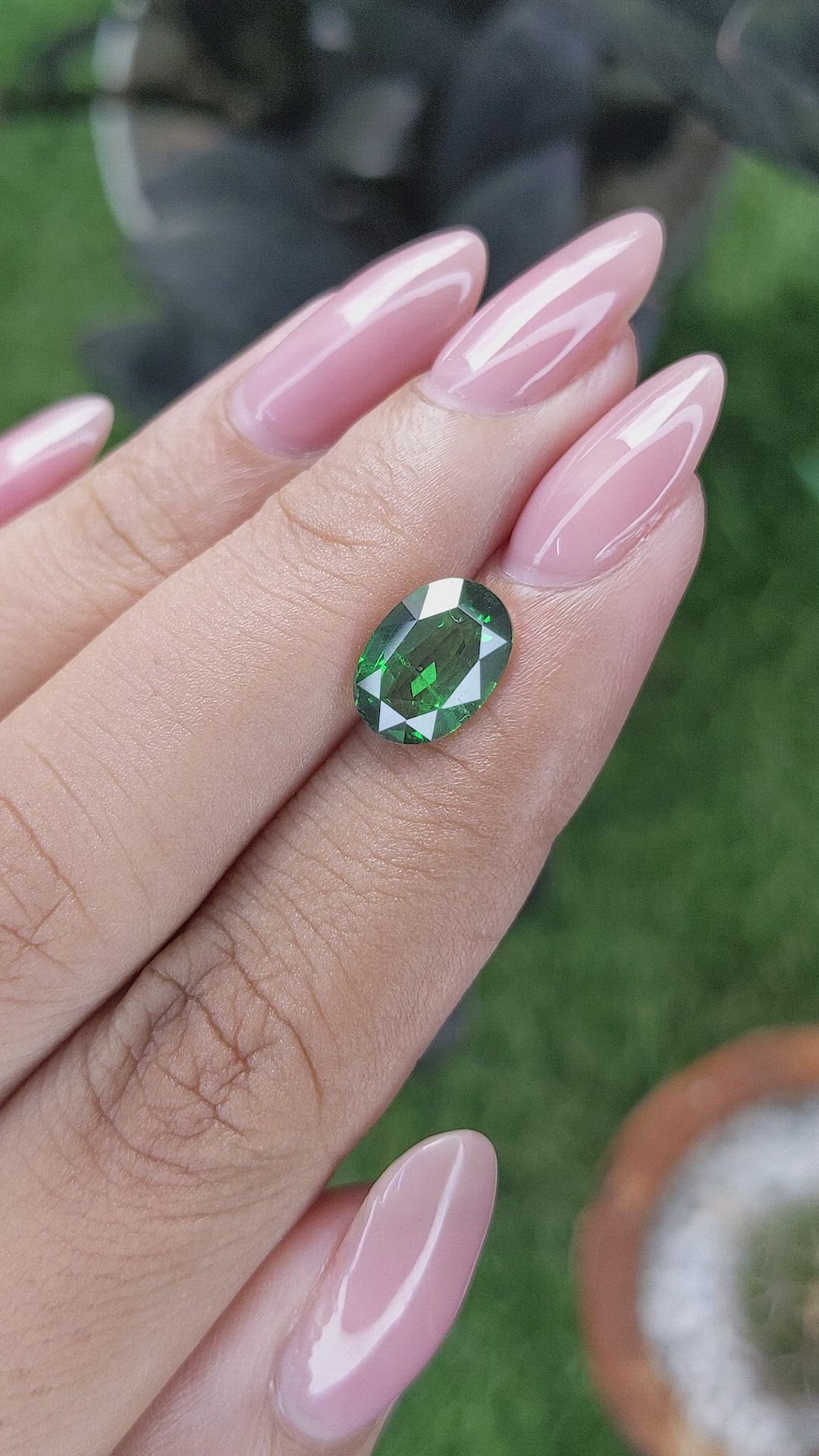 2.82 Ct. Tsavorite Garnet from Kenya Size Video