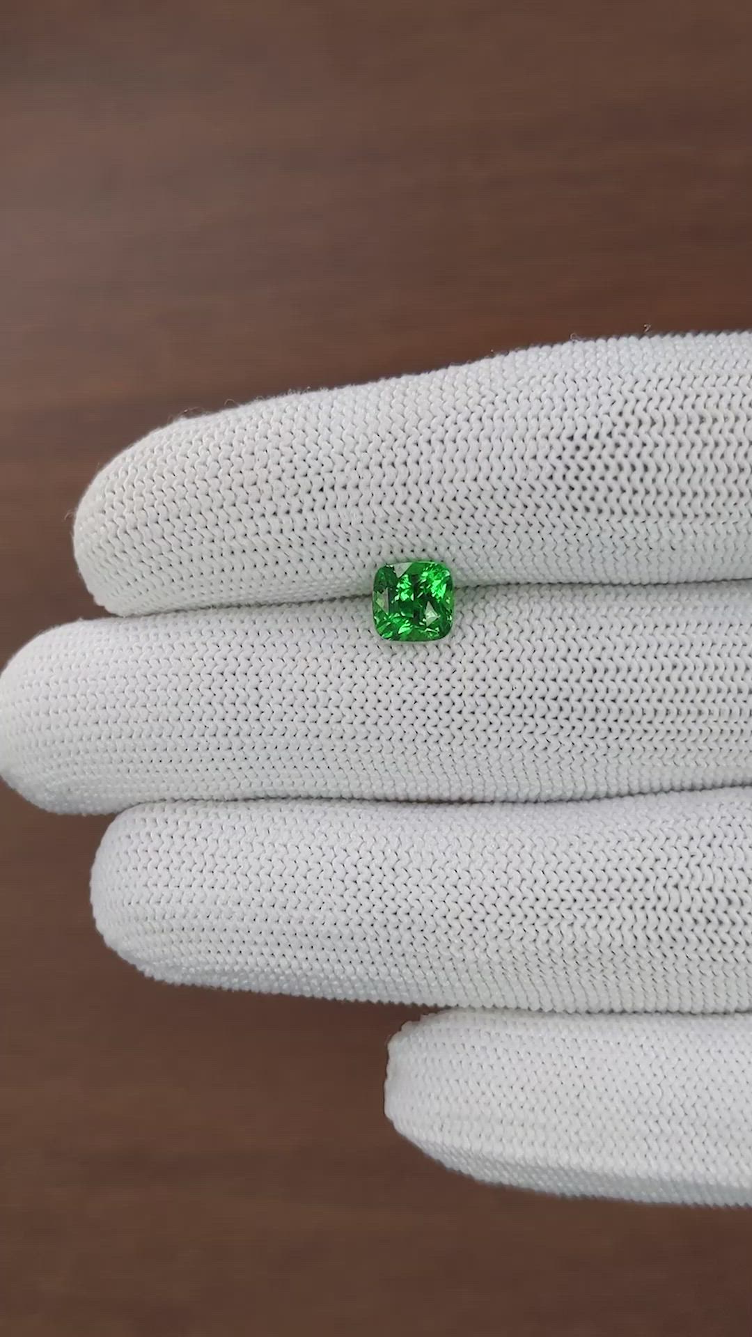 1.57 Ct. Tsavorite Garnet from Kenya Size Video