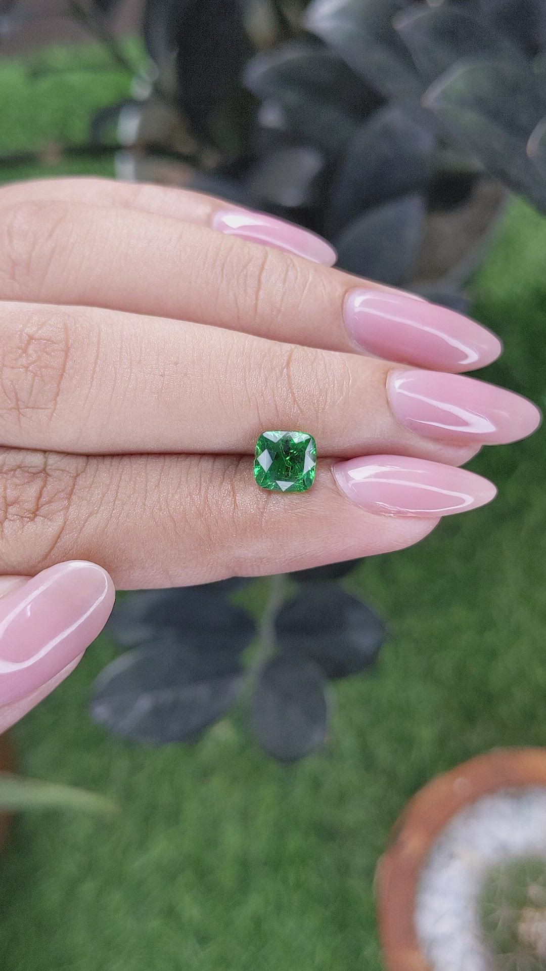 1.57 Ct. Tsavorite Garnet from Kenya Size Video