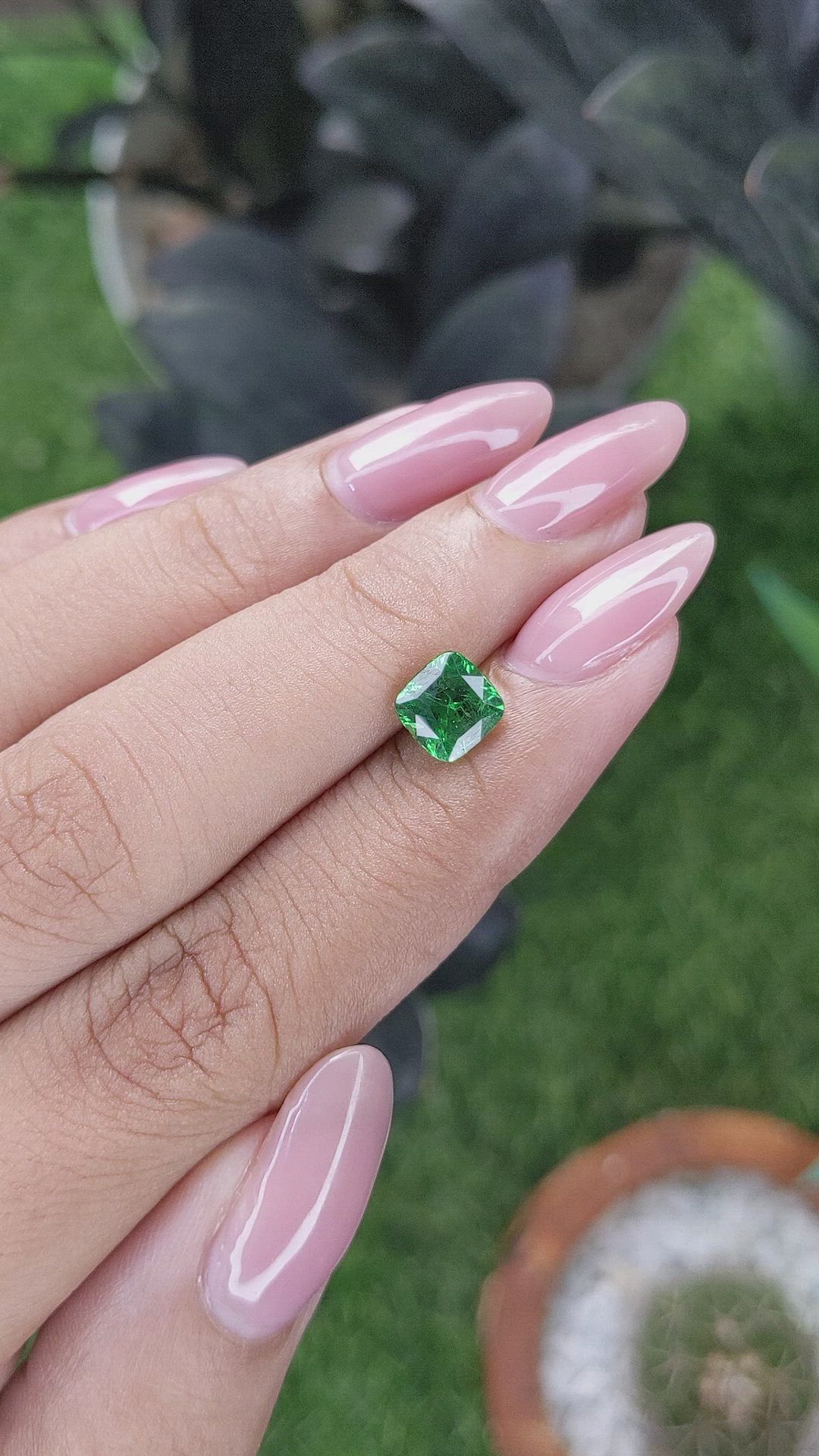 1.57 Ct. Tsavorite Garnet from Kenya Size Video