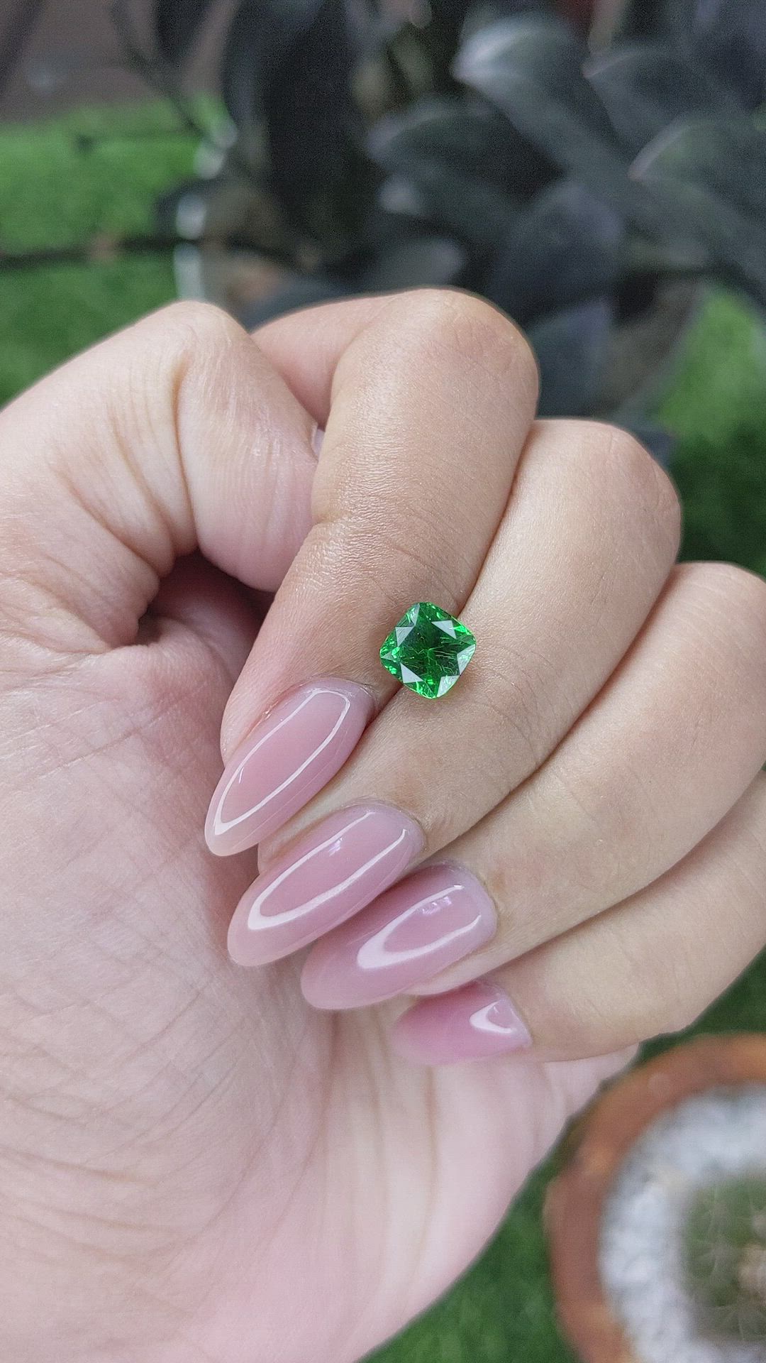 1.57 Ct. Tsavorite Garnet from Kenya Size Video