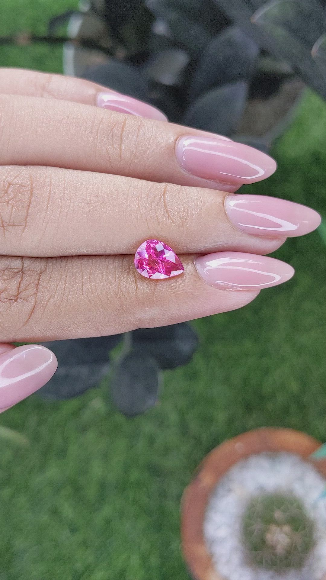 1.54 Ct. Pink Spinel from Tanzania Size Video