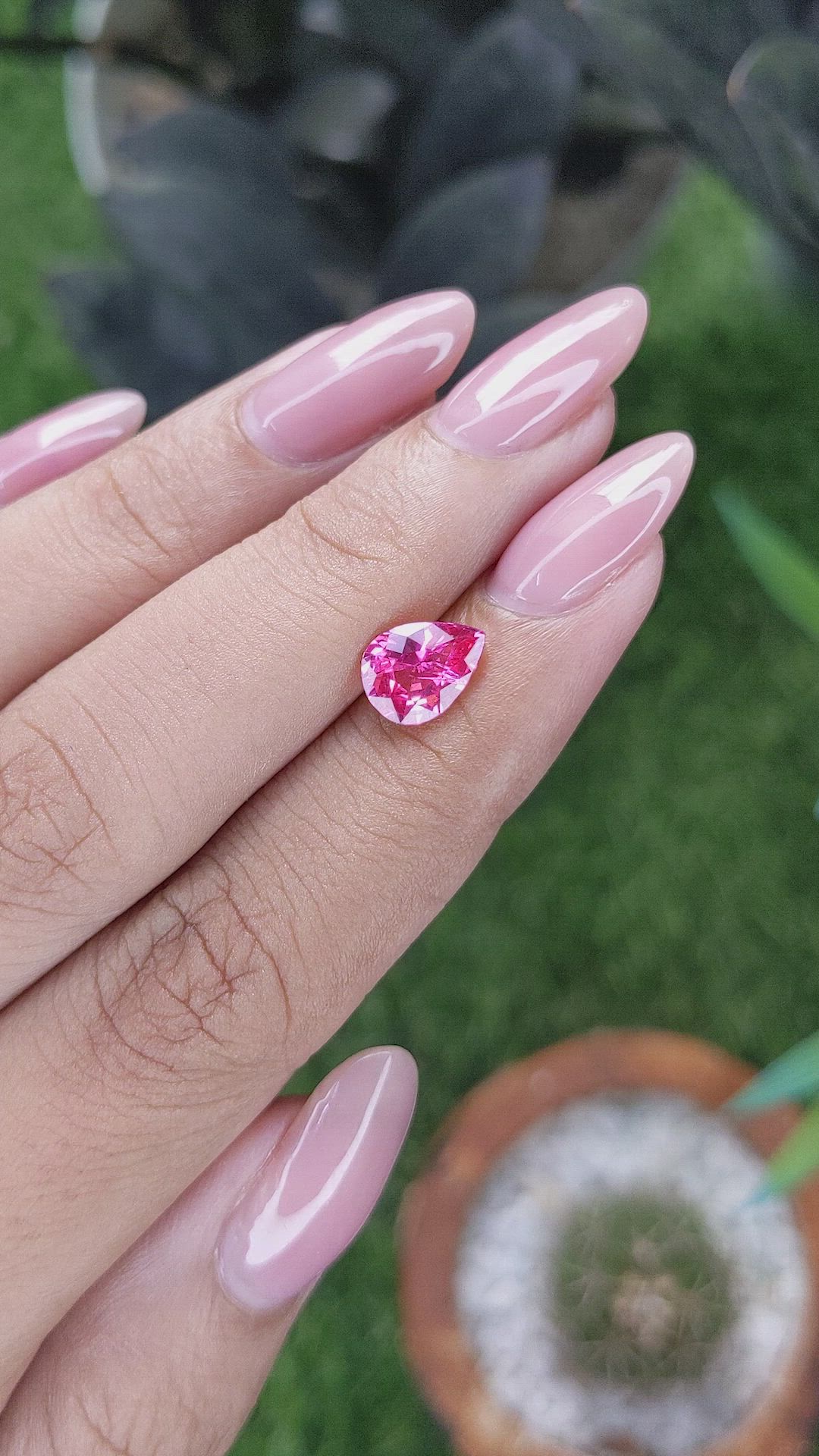 1.54 Ct. Pink Spinel from Tanzania Size Video