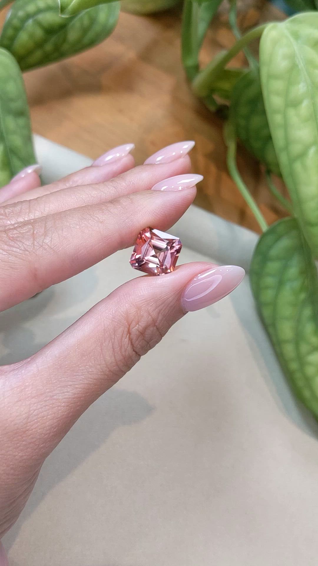 5.97 Ct. Peach Tourmaline from Afghanistan Size Video