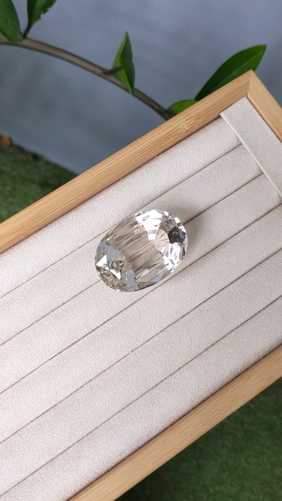 145.75 Ct. White Topaz from Brazil Size Video