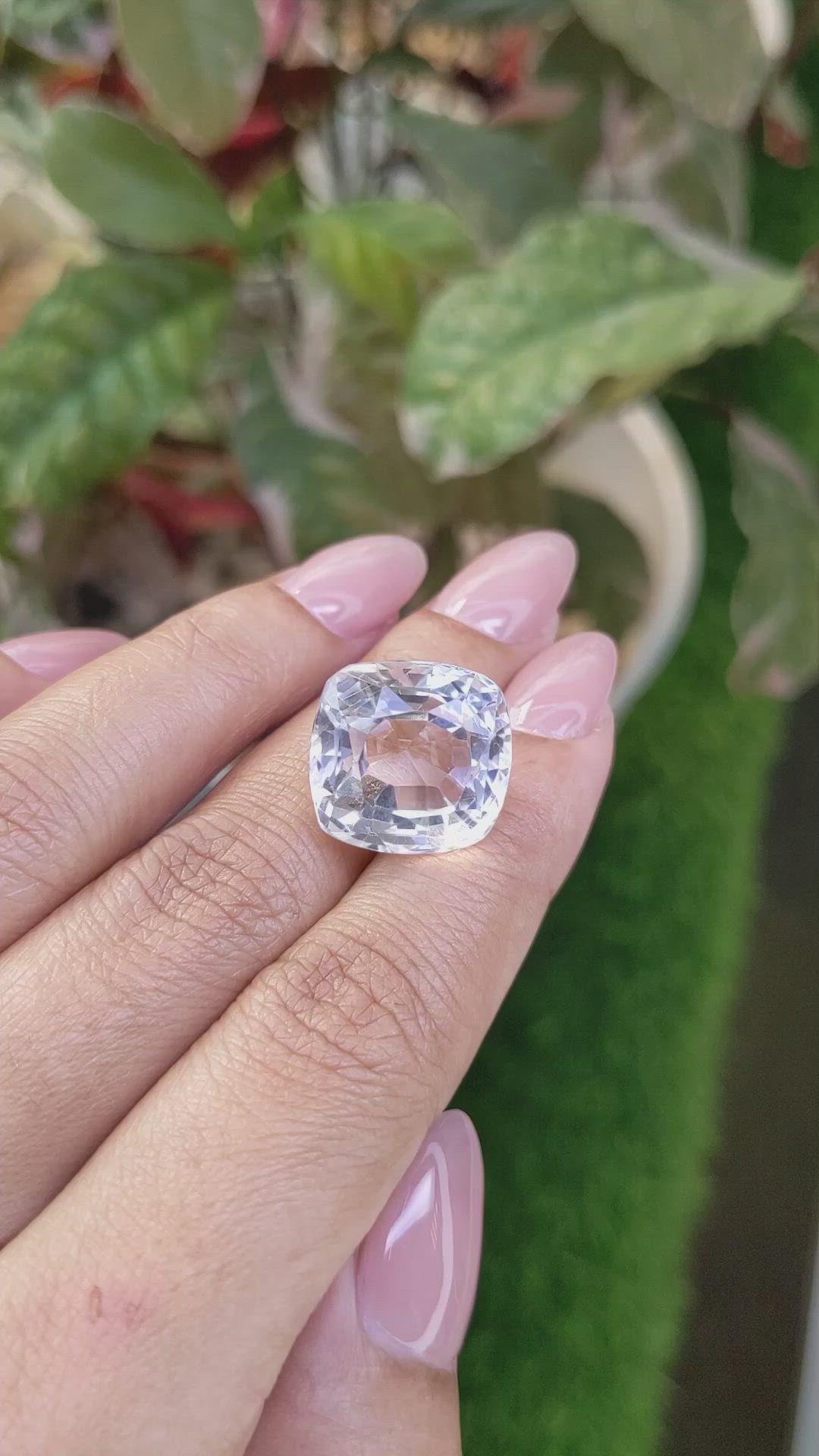 19.43 Ct. White Quartz from Madagascar Size Video
