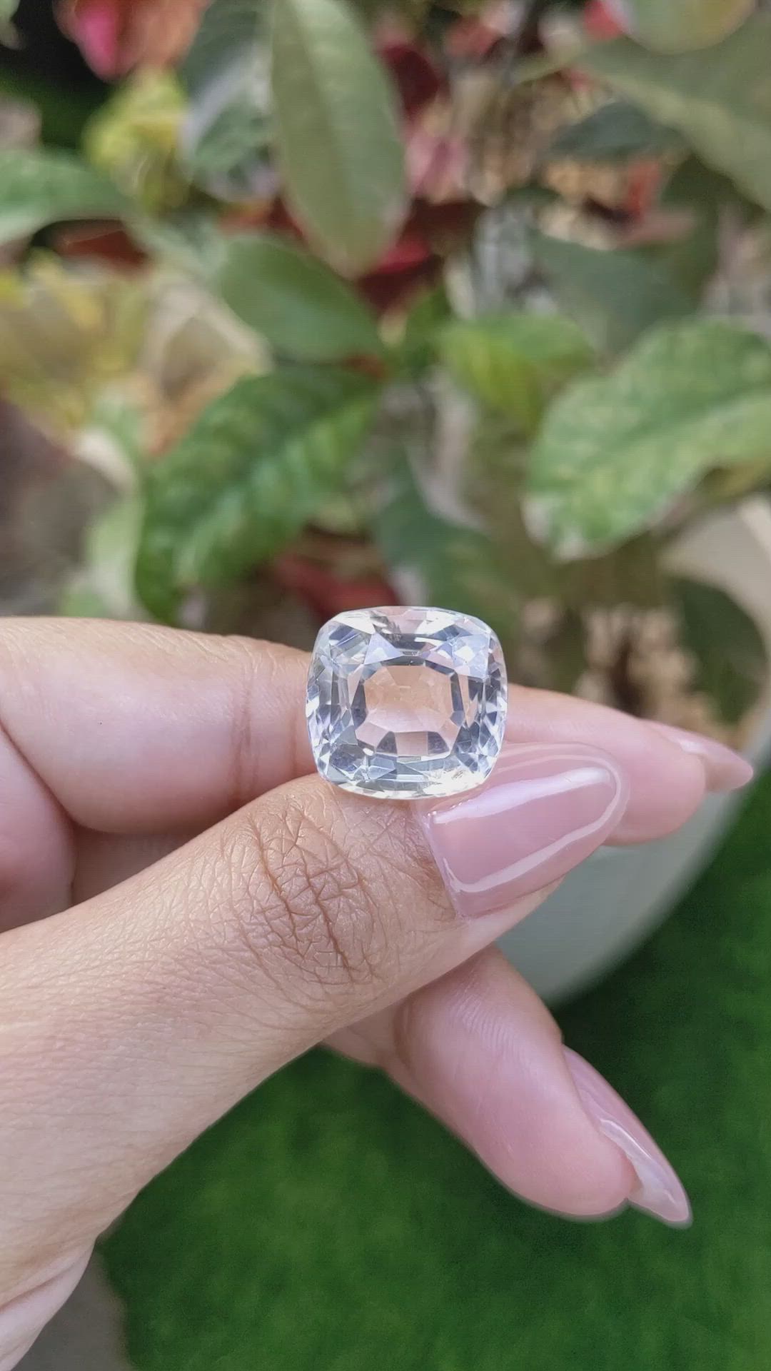 19.43 Ct. White Quartz from Madagascar Size Video