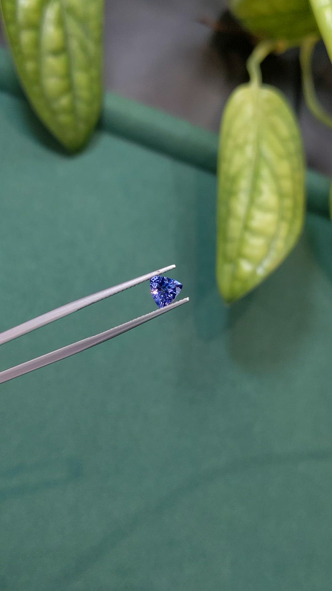 0.90 Ct. Violetish Blue Tanzanite from Tanzania Size Video