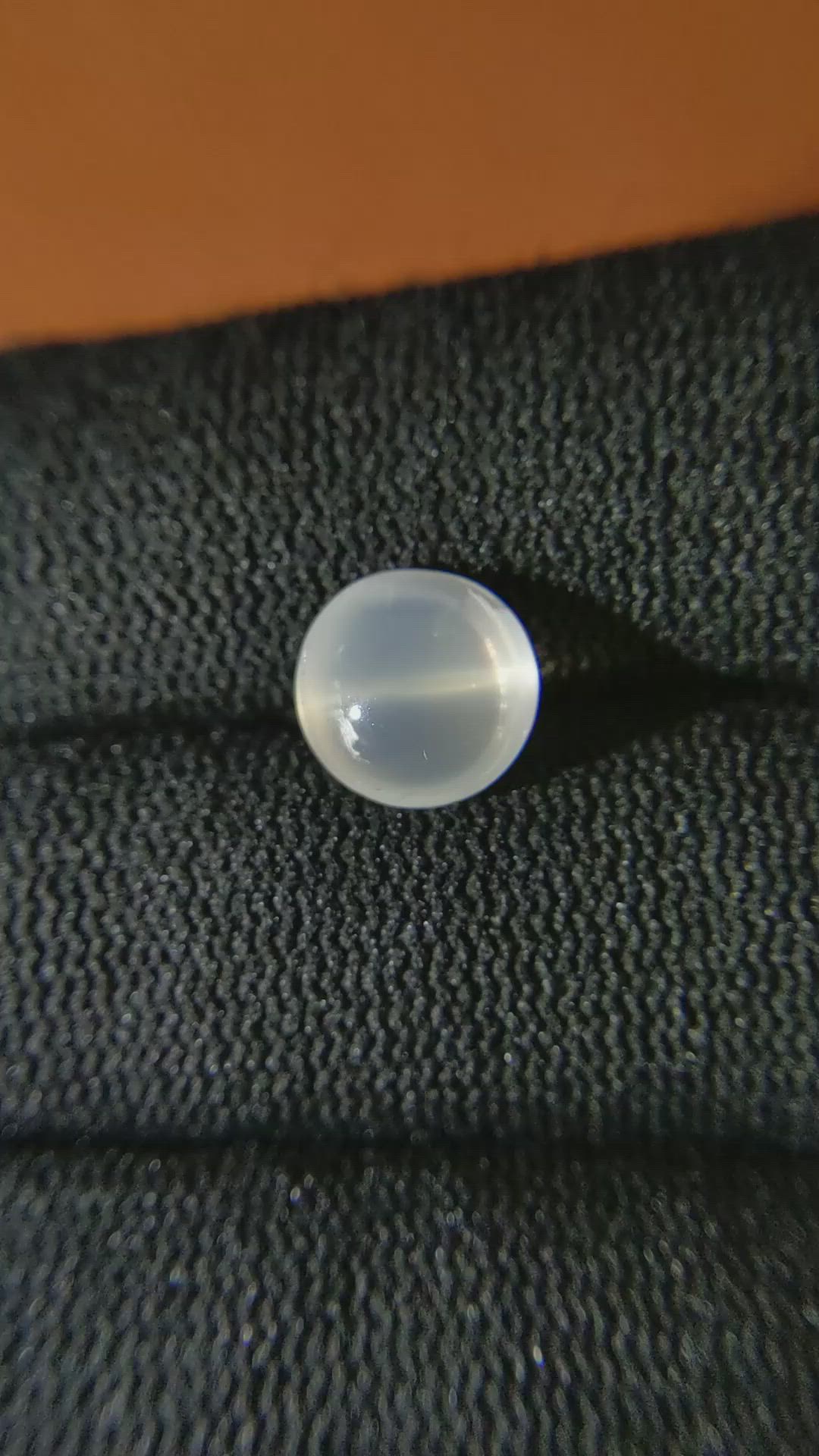 2.67 Ct. White Cabochon Moonstone from Ceylon (Sri Lanka) Size Video