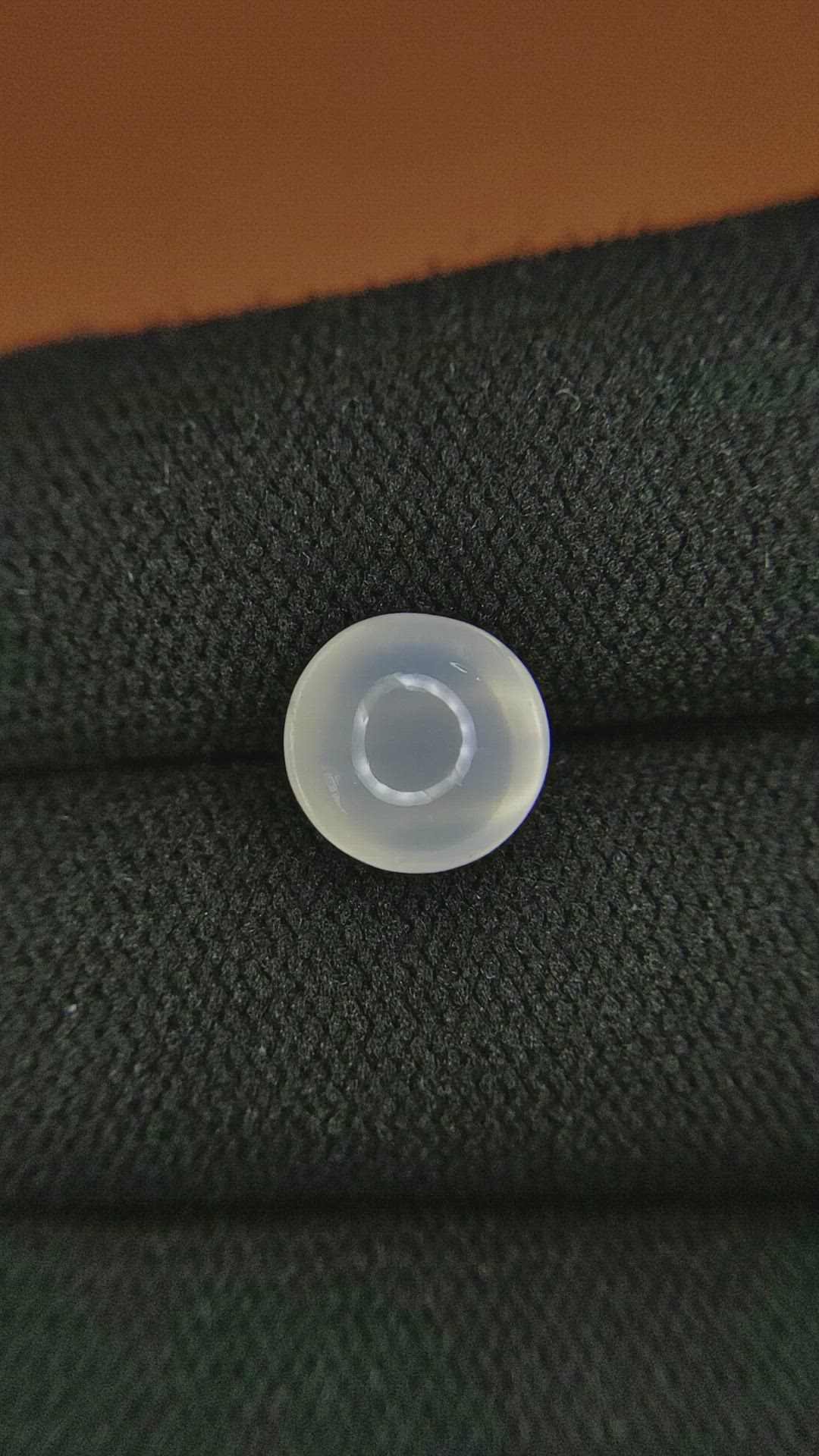 2.67 Ct. White Cabochon Moonstone from Ceylon (Sri Lanka) Size Video