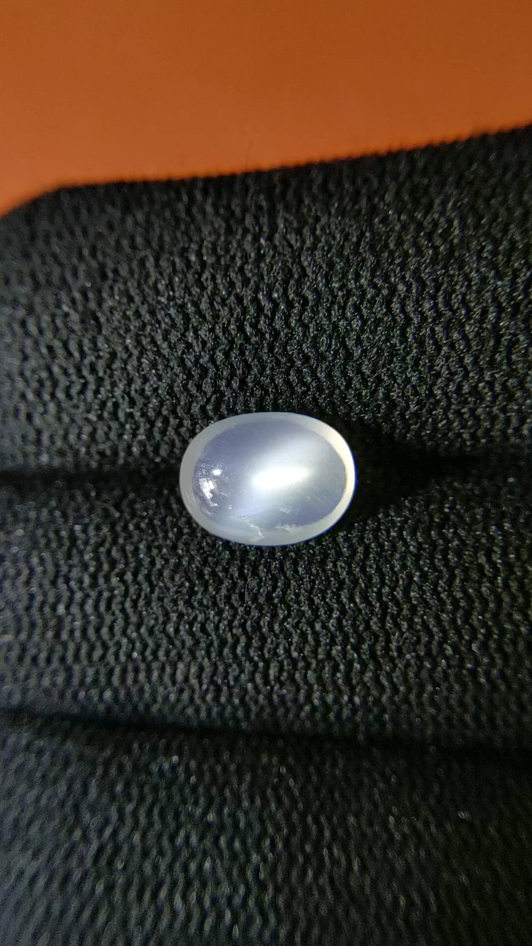 2.07 Ct. White Cabochon Moonstone from Ceylon (Sri Lanka) Size Video