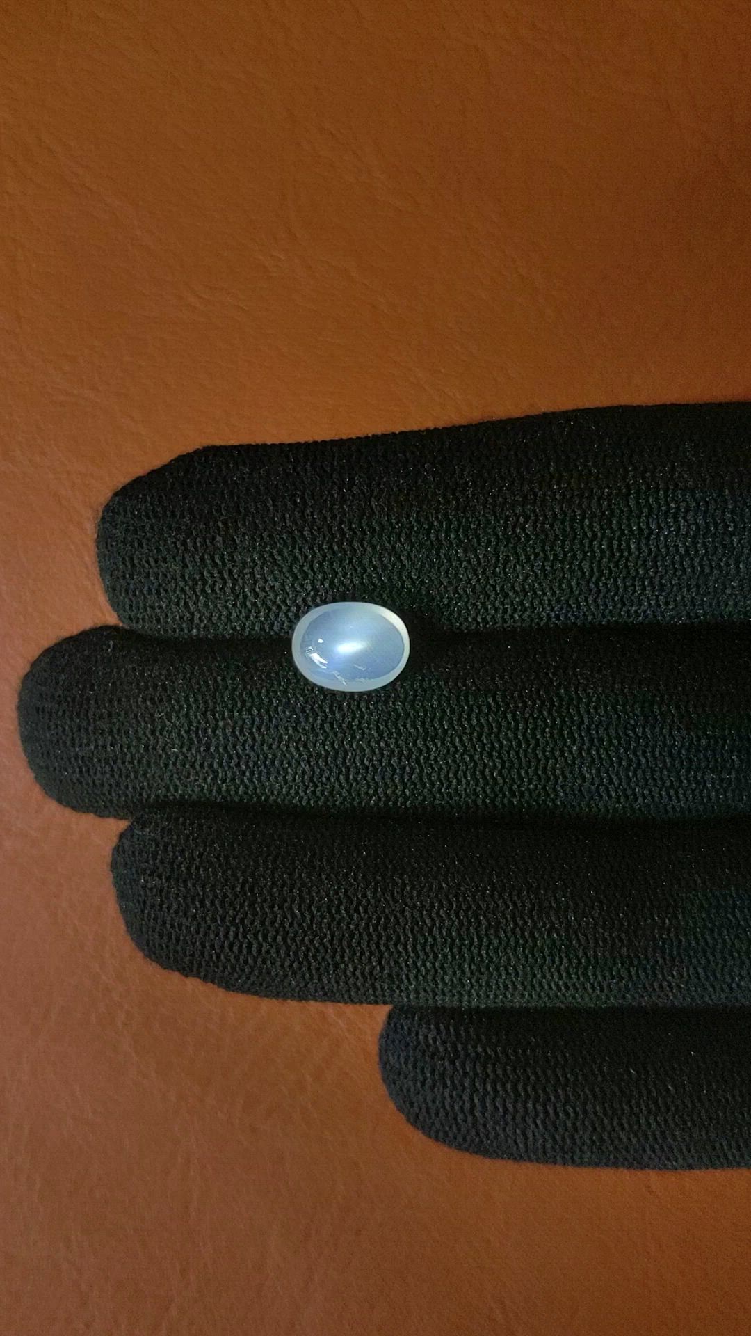 2.07 Ct. White Cabochon Moonstone from Ceylon (Sri Lanka) Size Video