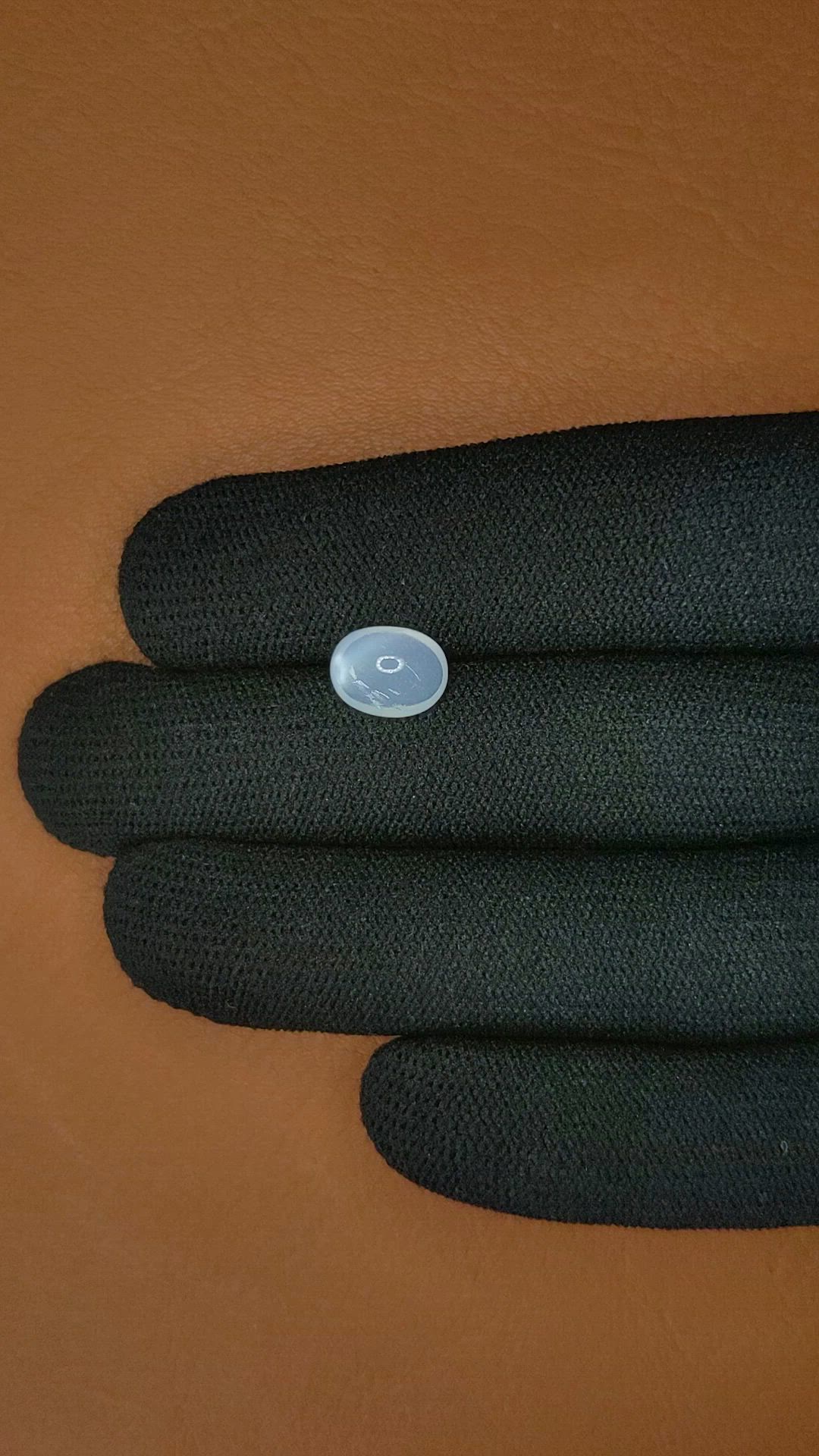 2.07 Ct. White Cabochon Moonstone from Ceylon (Sri Lanka) Size Video