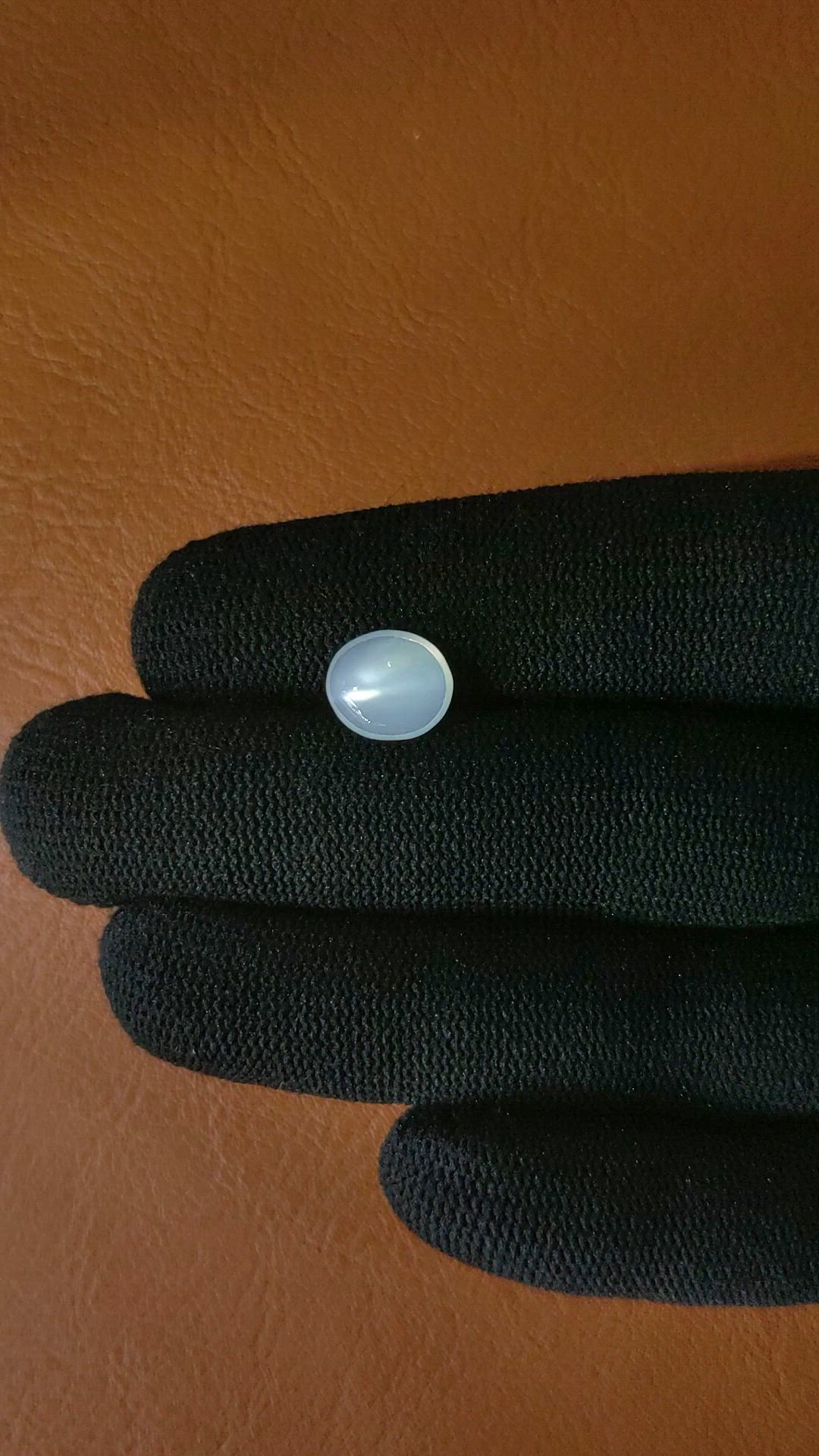2.43 Ct. White Cabochon Moonstone from Ceylon (Sri Lanka) Size Video