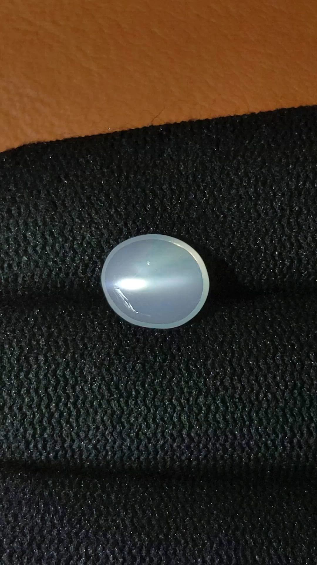 2.43 Ct. White Cabochon Moonstone from Ceylon (Sri Lanka) Size Video