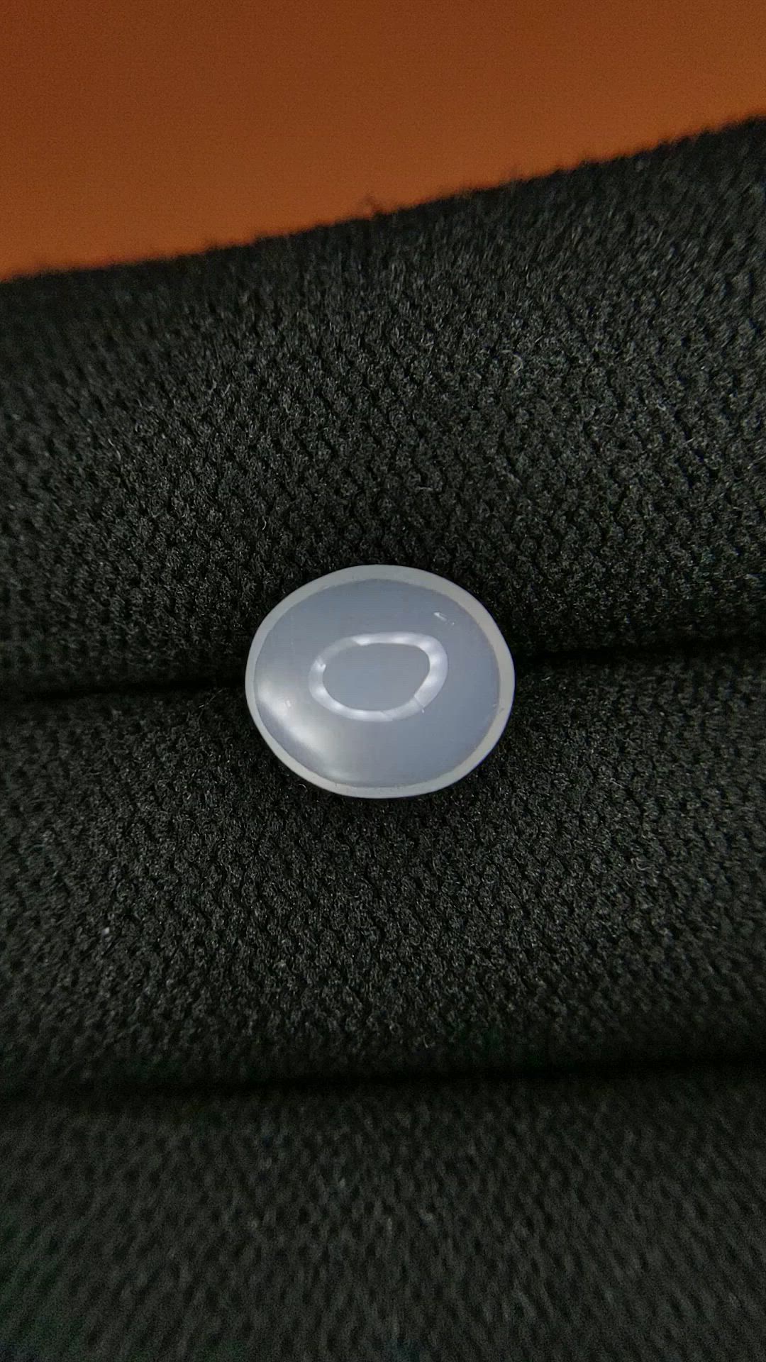 2.43 Ct. White Cabochon Moonstone from Ceylon (Sri Lanka) Size Video