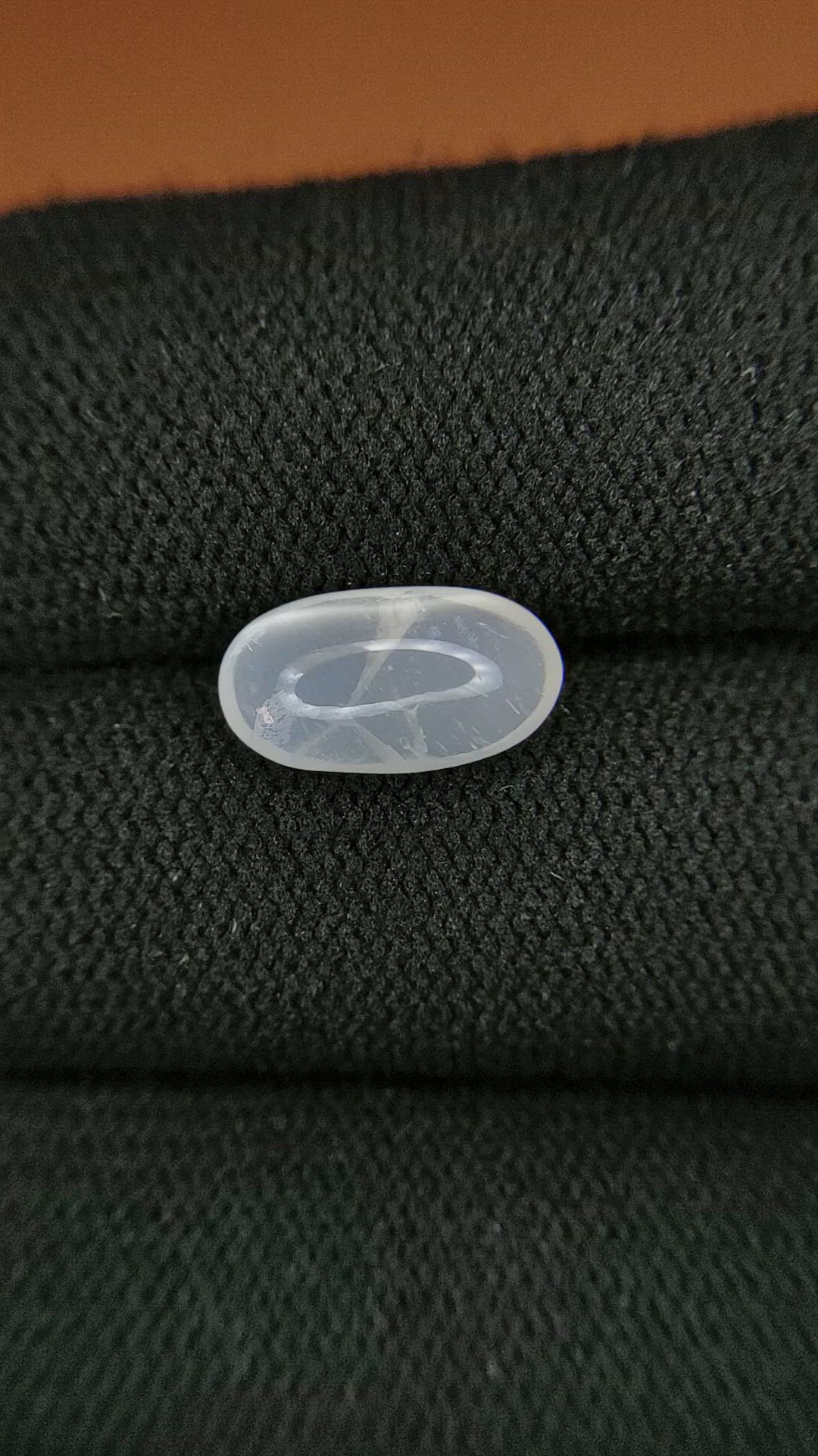 2.24 Ct. White Cabochon Moonstone from Ceylon (Sri Lanka) Size Video