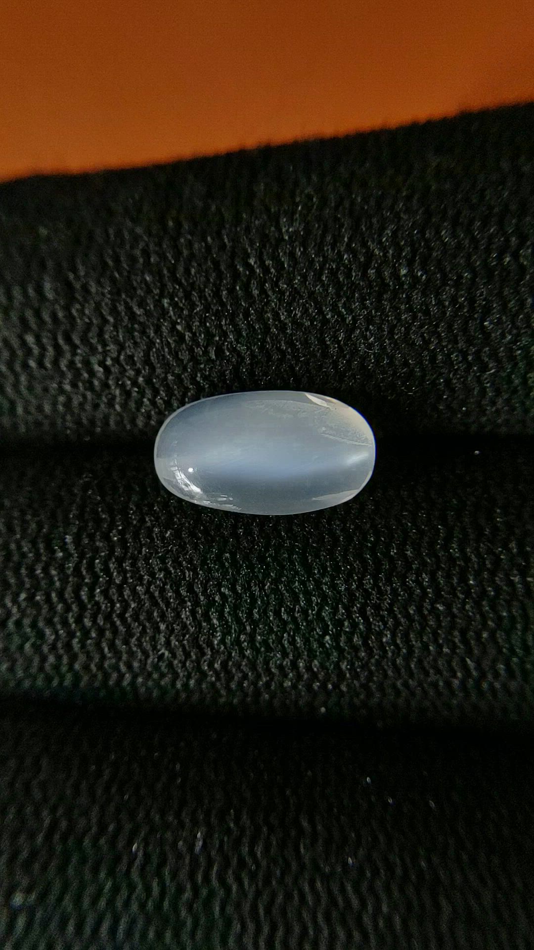 2.62 Ct. White Cabochon Moonstone from Ceylon (Sri Lanka) Size Video