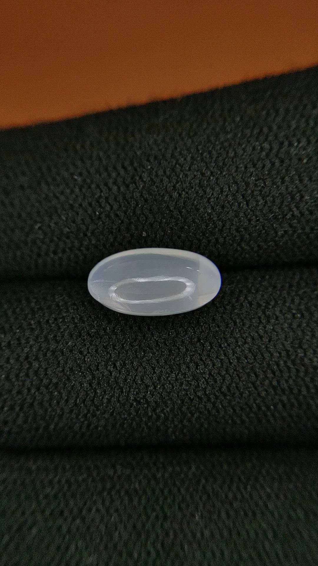 2.62 Ct. White Cabochon Moonstone from Ceylon (Sri Lanka) Size Video
