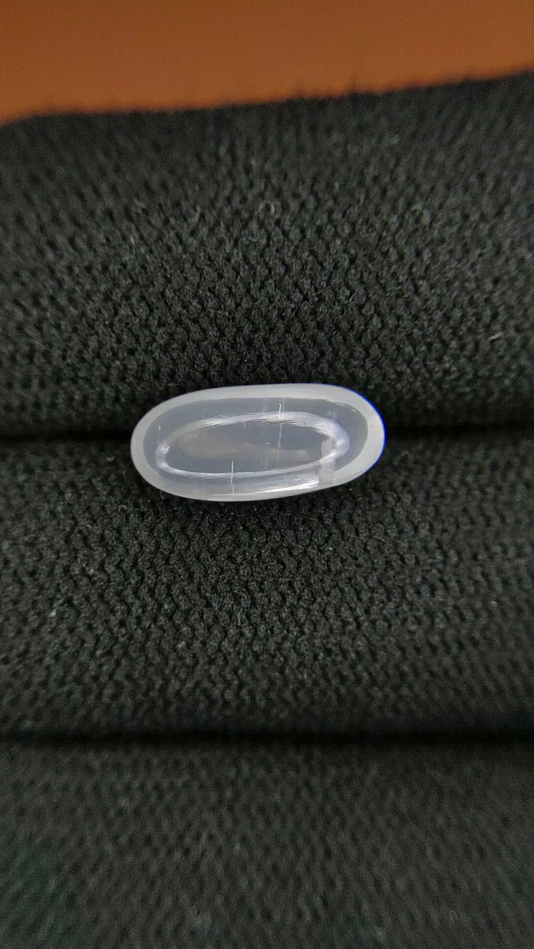 2.35 Ct. White Cabochon Moonstone from Ceylon (Sri Lanka) Size Video