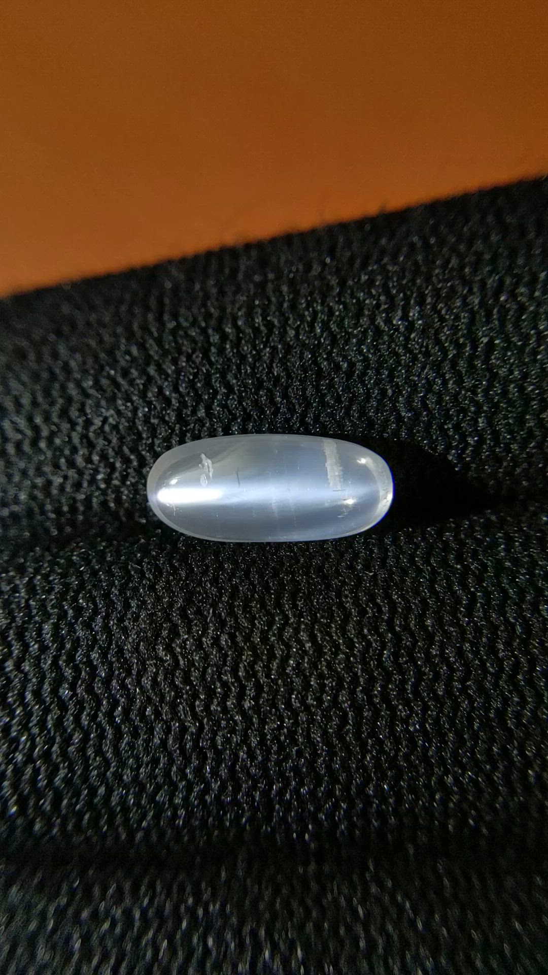 2.35 Ct. White Cabochon Moonstone from Ceylon (Sri Lanka) Size Video
