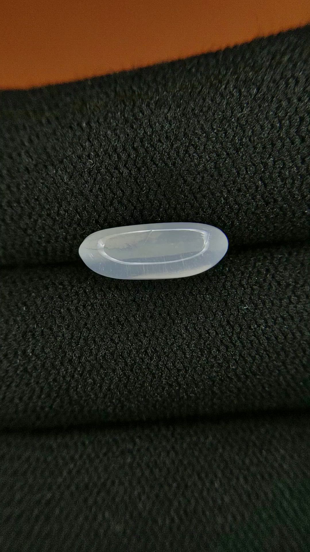 2.16 Ct. White Cabochon Moonstone from Ceylon (Sri Lanka) Size Video