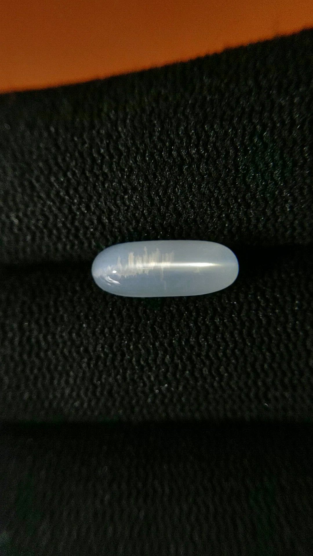 2.16 Ct. White Cabochon Moonstone from Ceylon (Sri Lanka) Size Video