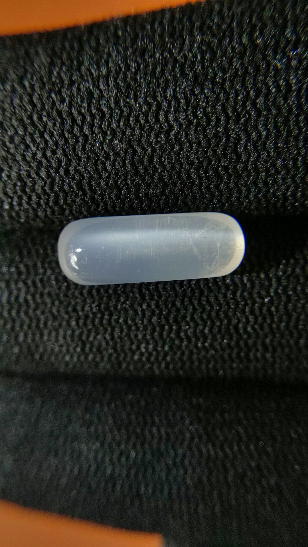 4.62 Ct. White Cabochon Moonstone from Ceylon (Sri Lanka) Size Video