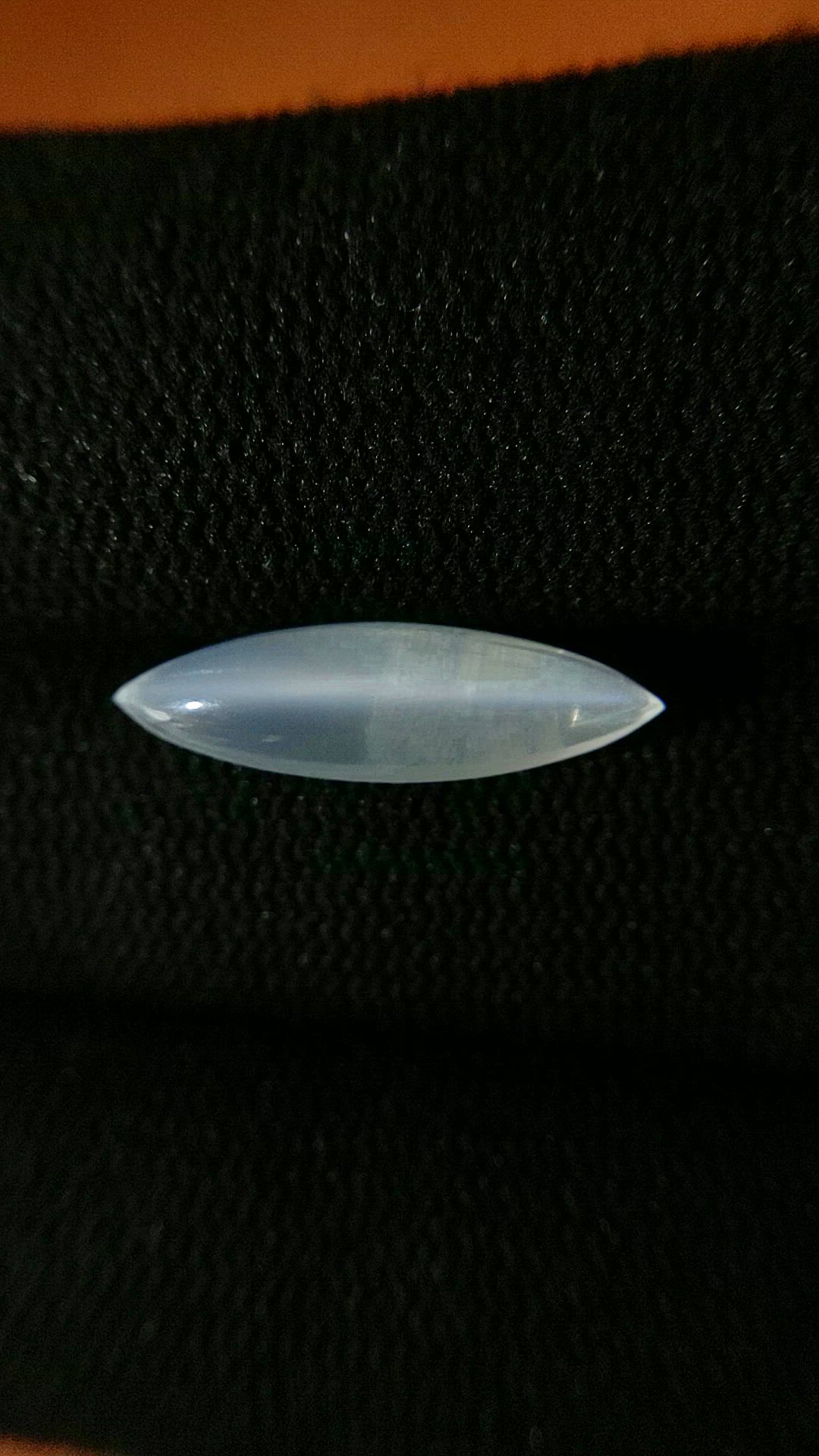 3.28 Ct. White Cabochon Moonstone from Ceylon (Sri Lanka) Size Video