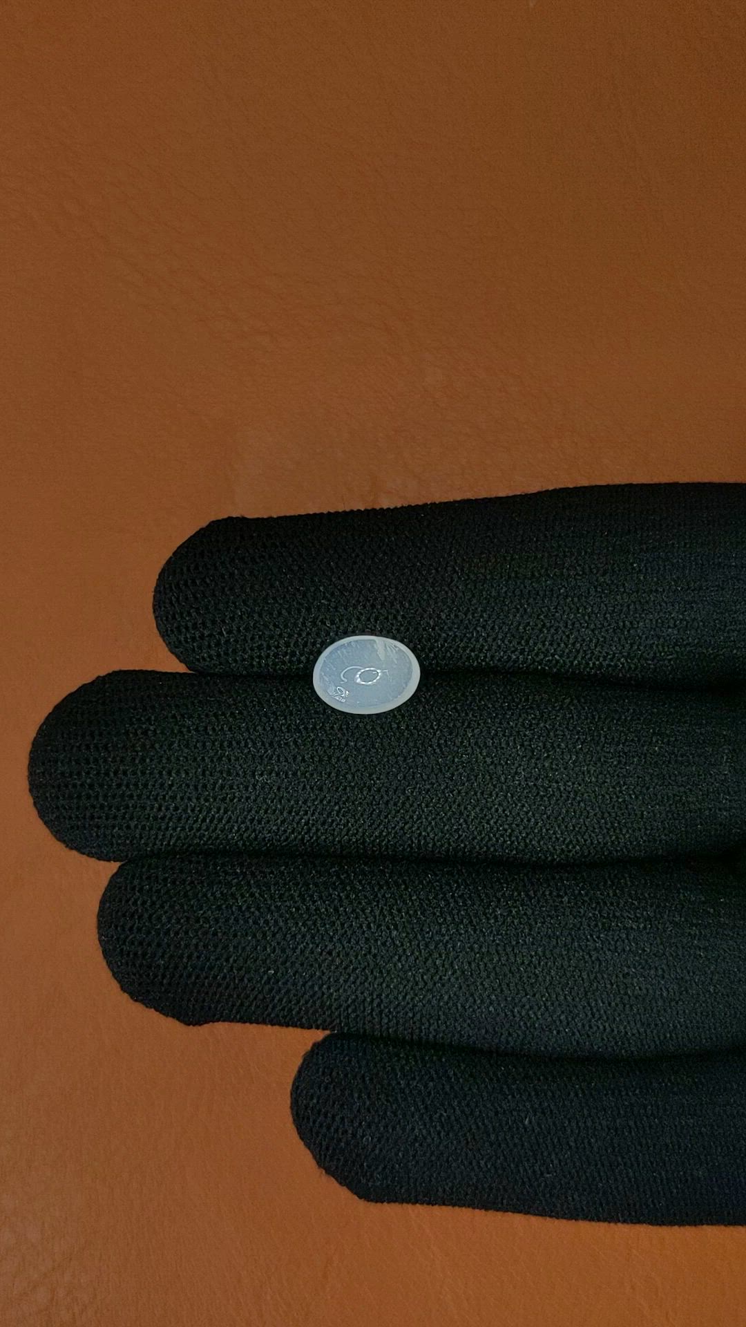 1.65 Ct. White Cabochon Moonstone from Ceylon (Sri Lanka) Size Video