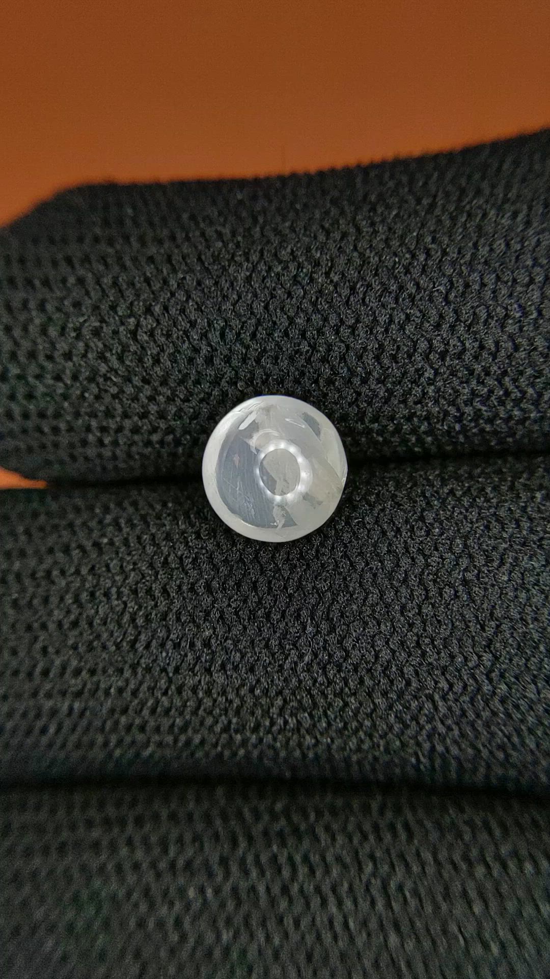 1.41 Ct. White Cabochon Moonstone from Ceylon (Sri Lanka) Size Video