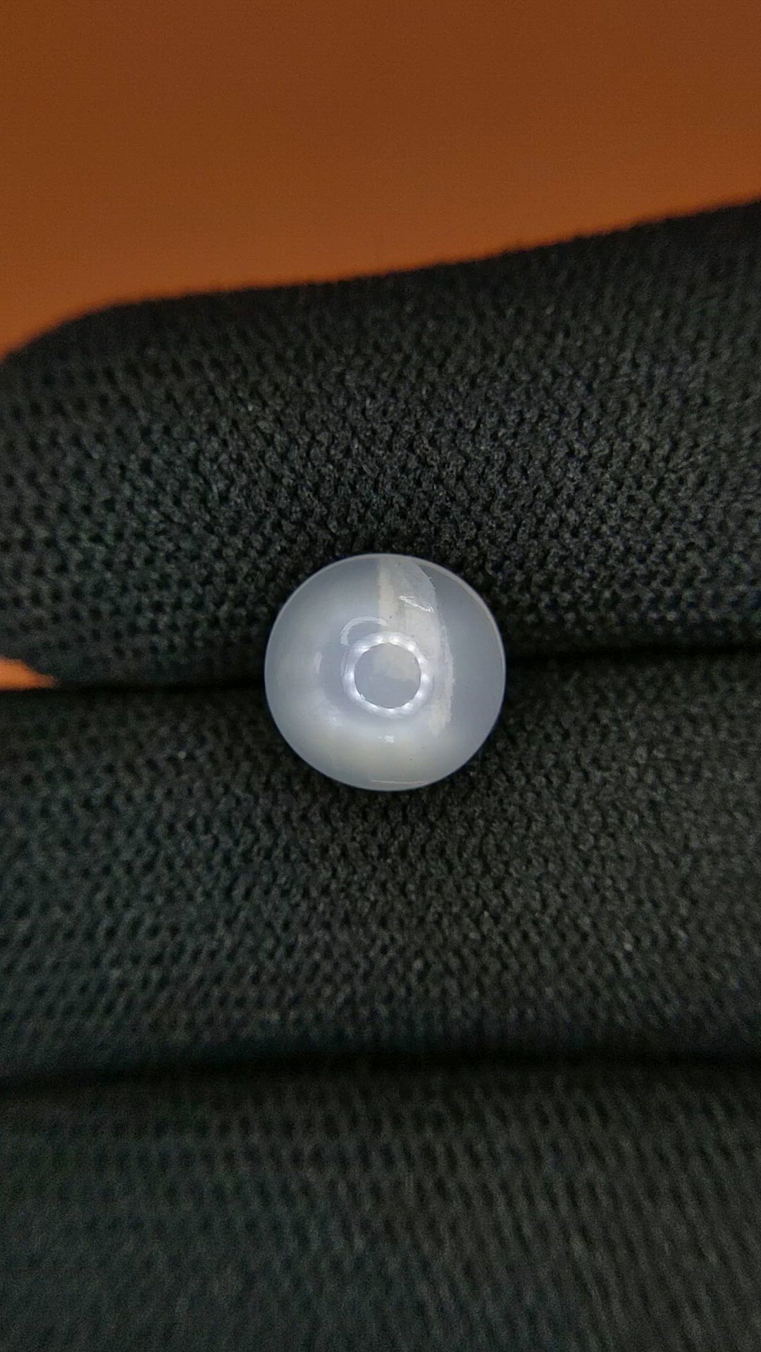 3.08 Ct. White Cabochon Moonstone from Ceylon (Sri Lanka) Size Video