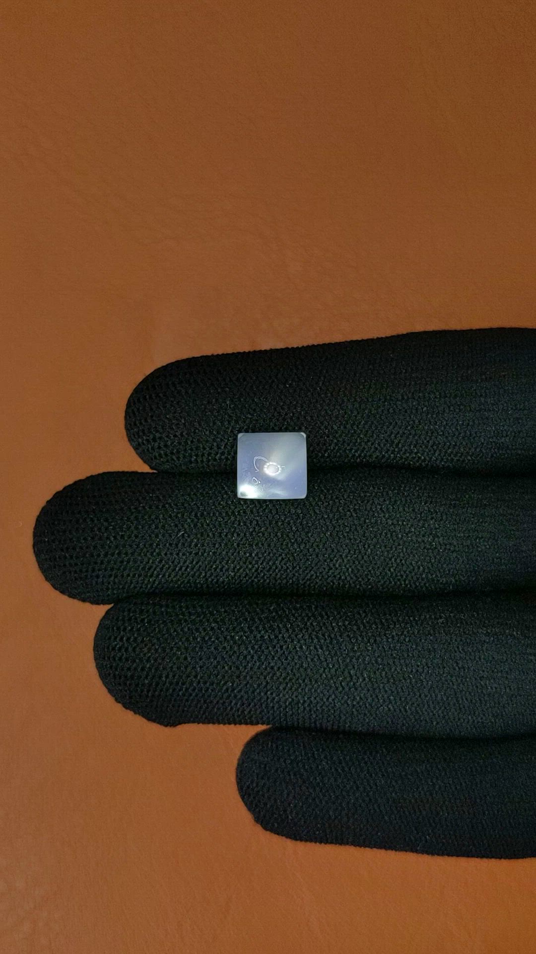 2.91 Ct. White Cabochon Moonstone from Ceylon (Sri Lanka) Size Video