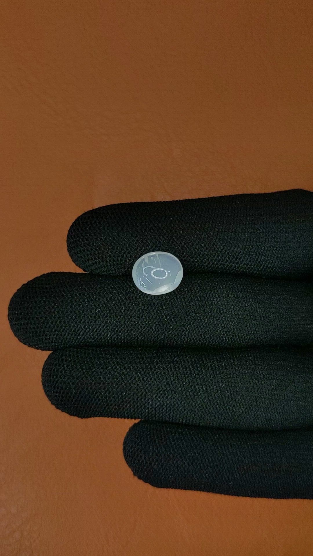 2.81 Ct. White Cabochon Moonstone from Ceylon (Sri Lanka) Size Video