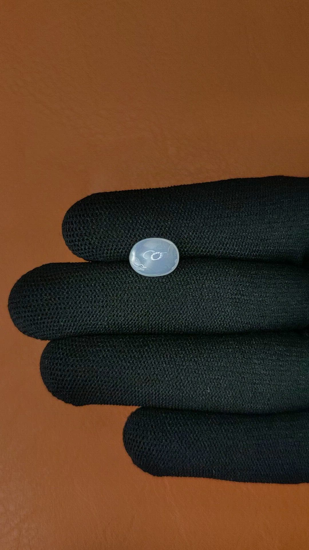 2.49 Ct. White Cabochon Moonstone from Ceylon (Sri Lanka) Size Video