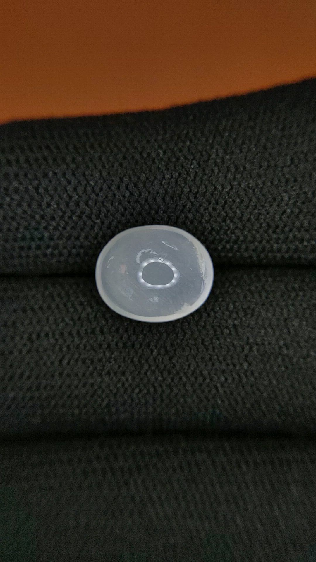 3.40 Ct. White Cabochon Moonstone from Ceylon (Sri Lanka) Size Video
