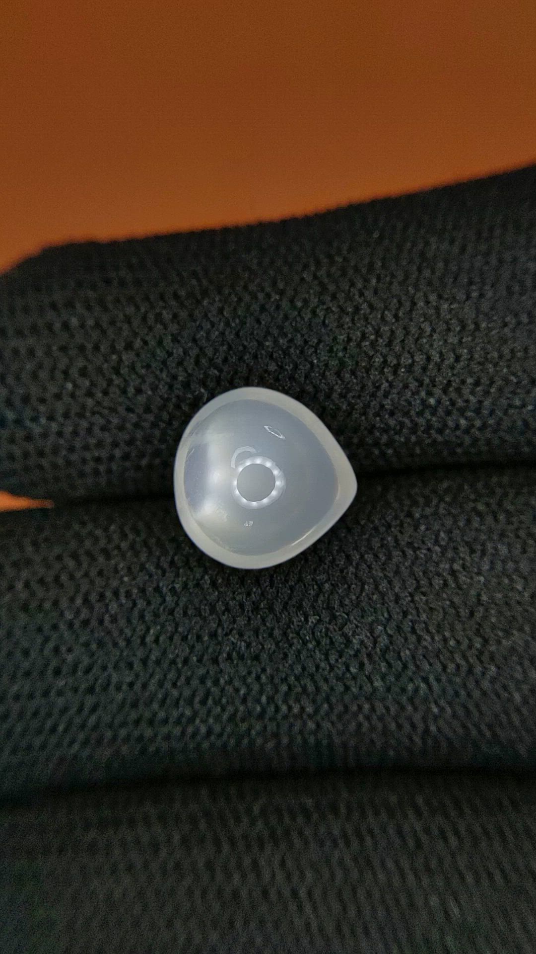 3.79 Ct. White Cabochon Moonstone from Ceylon (Sri Lanka) Size Video