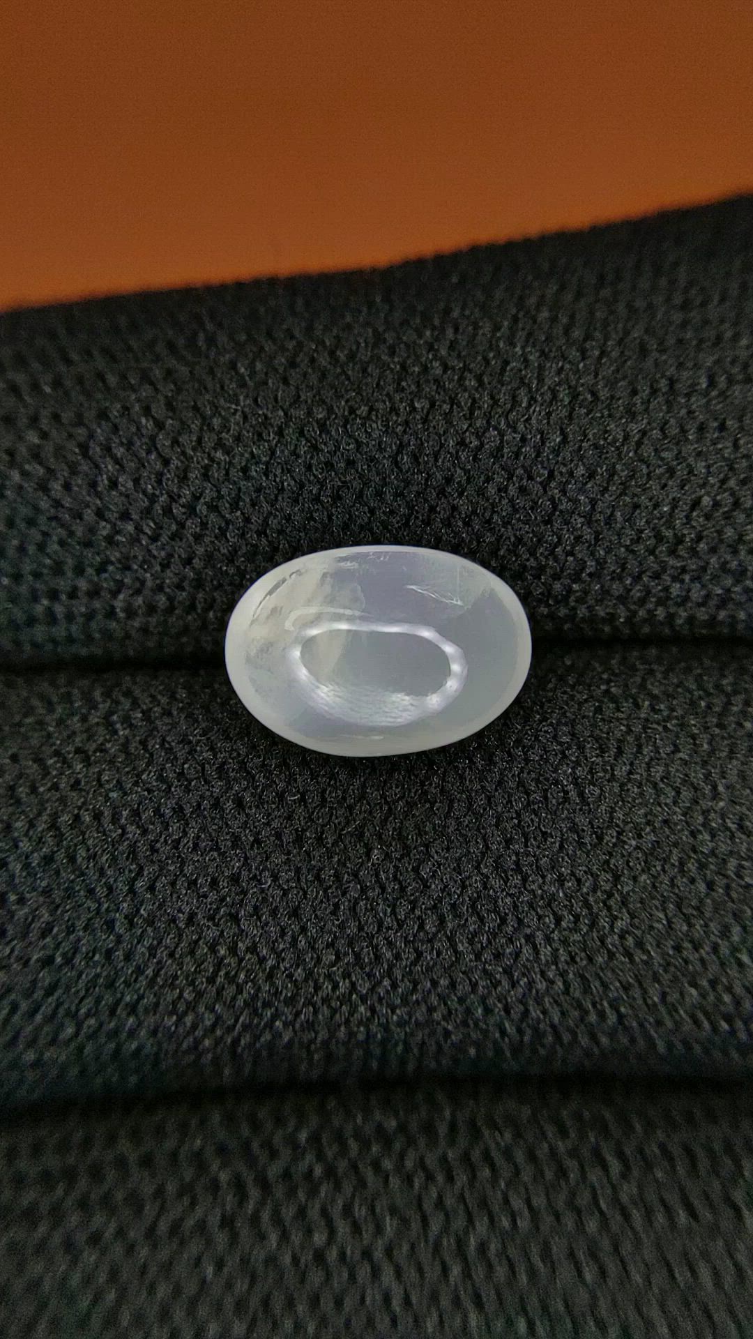 2.71 Ct. White Cabochon Moonstone from Ceylon (Sri Lanka) Size Video