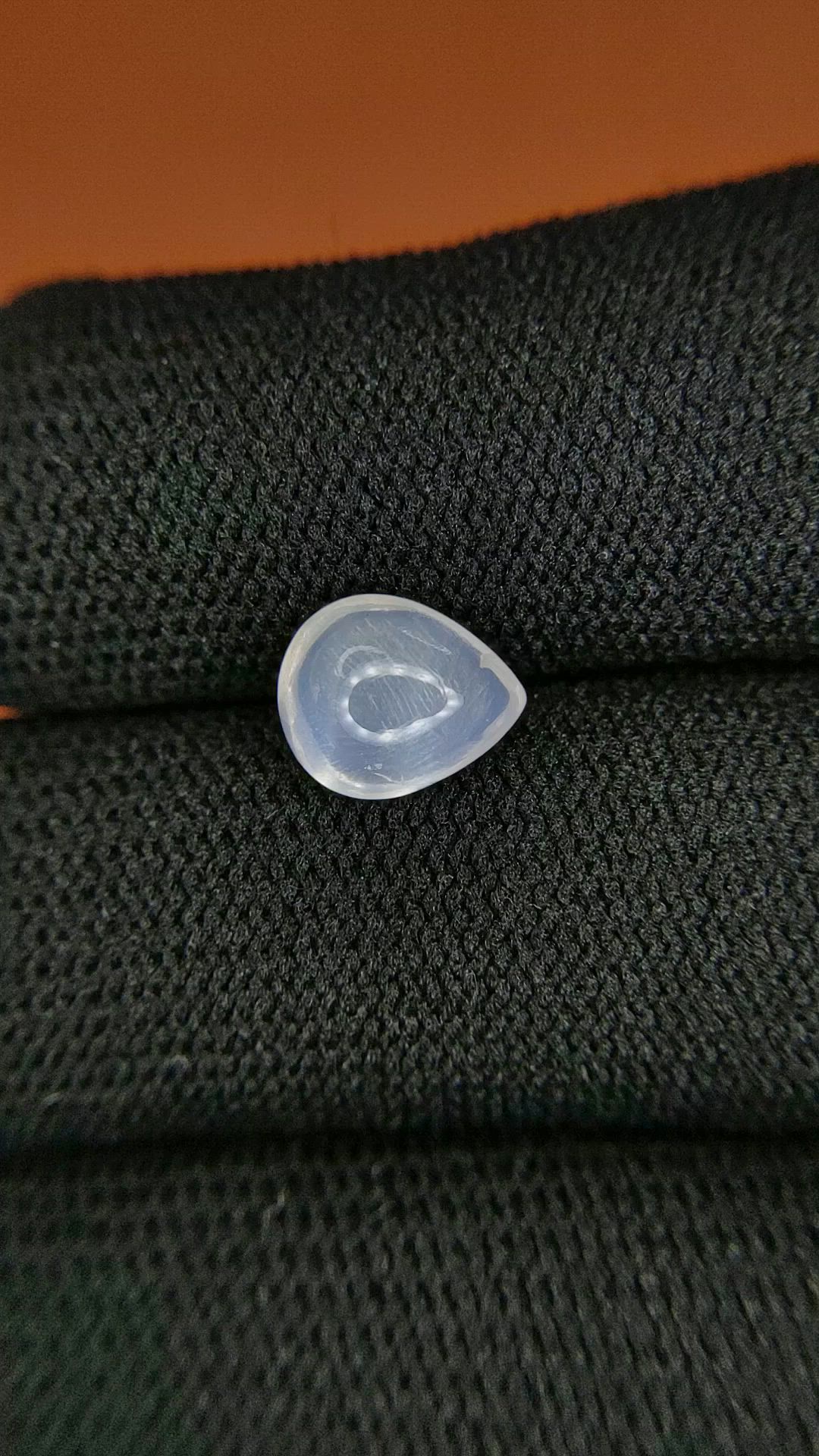 1.38 Ct. White Cabochon Moonstone from Ceylon (Sri Lanka) Size Video