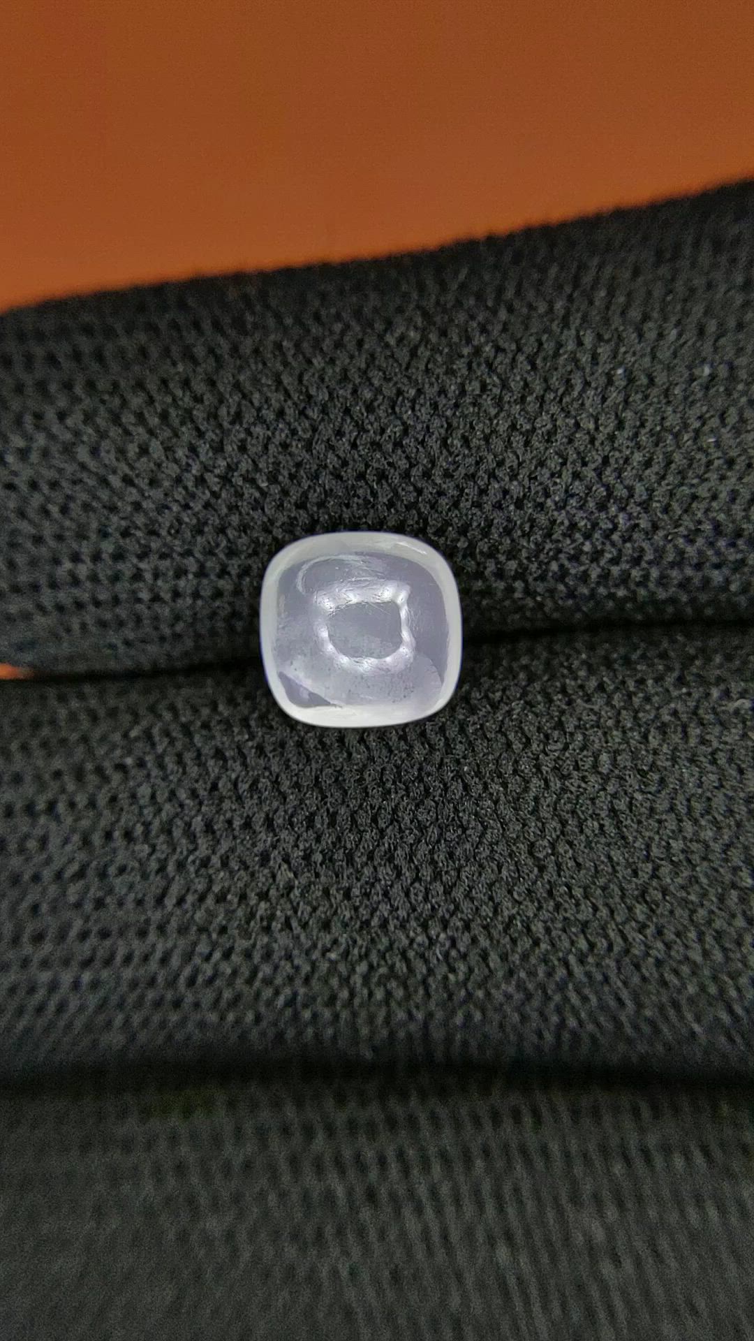 1.44 Ct. White Cabochon Moonstone from Ceylon (Sri Lanka) Size Video