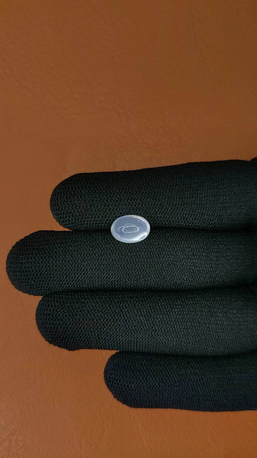 2.14 Ct. White Cabochon Moonstone from Ceylon (Sri Lanka) Size Video
