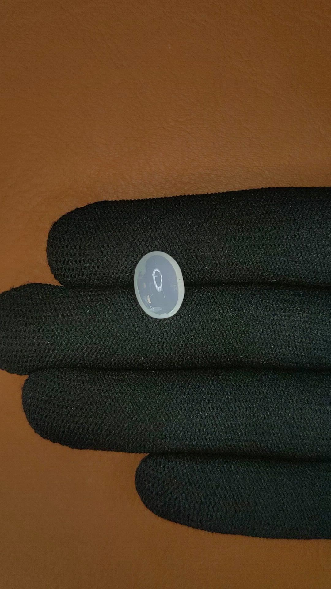3.44 Ct. White Cabochon Moonstone from Ceylon (Sri Lanka) Size Video