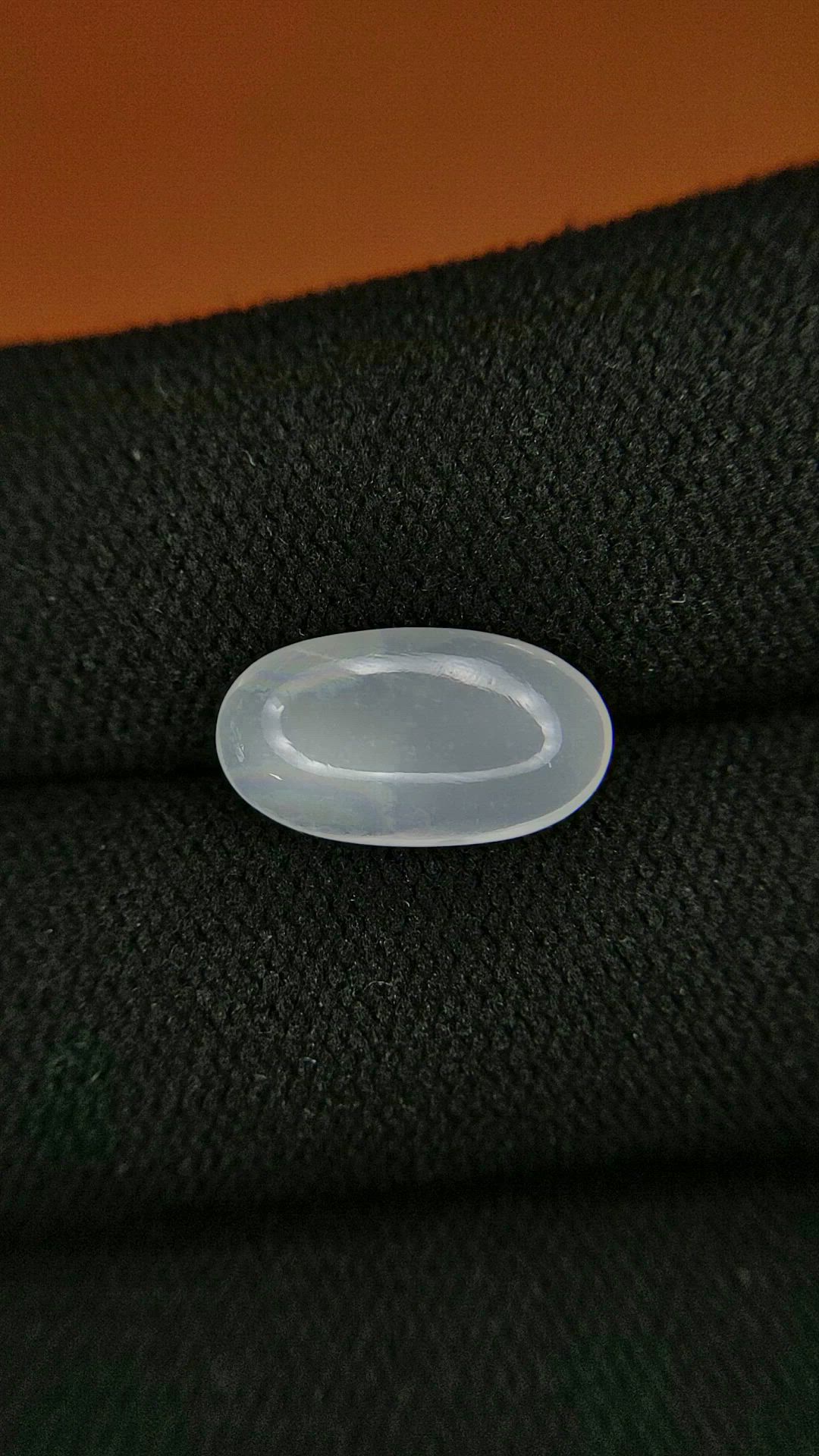 2.70 Ct. White Cabochon Moonstone from Ceylon (Sri Lanka) Size Video